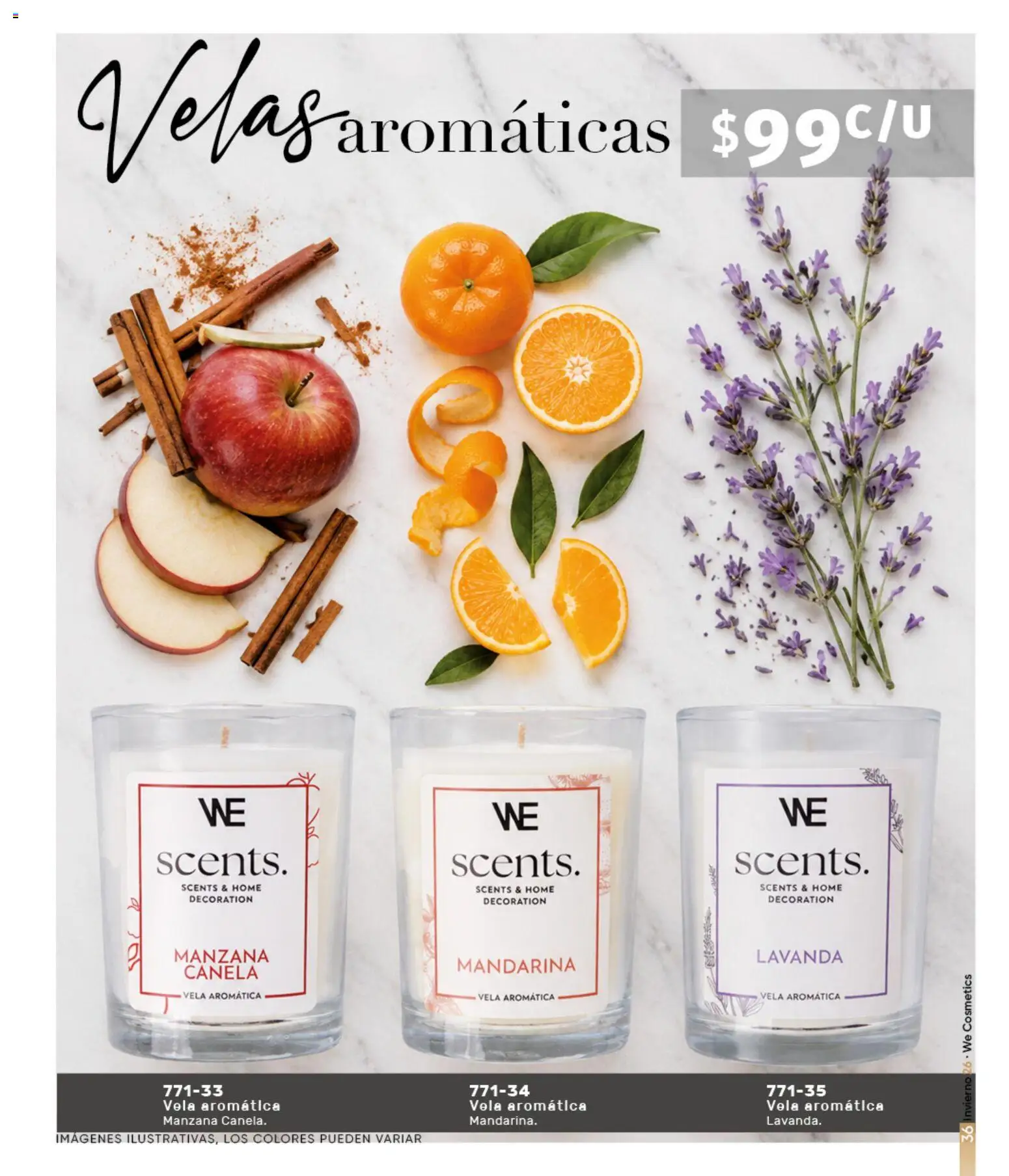 Nuevas ofertas de Cklass válidas en toda la República Mexicana desde el 11/09/2026. ¡Encuentra las mejores ofertas en Cklass catálogo Home Invierno! | Página: 90 | Productos: Manzana, Vela, Velas, Velas aromáticas
