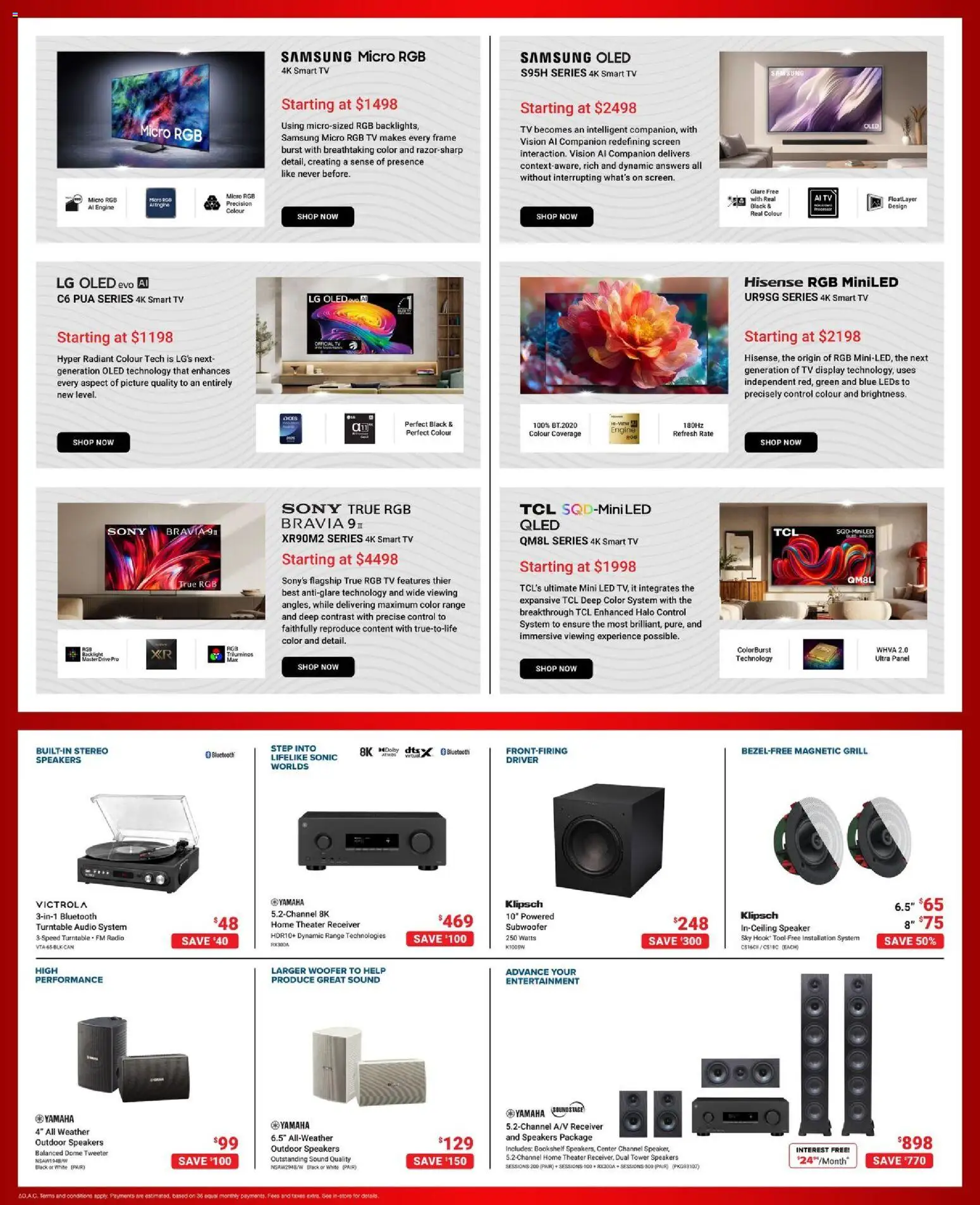 Visions flyer valid from Aug 28, 2026 | Page: 5 | Products: Tv, Audio, Radio, Grill