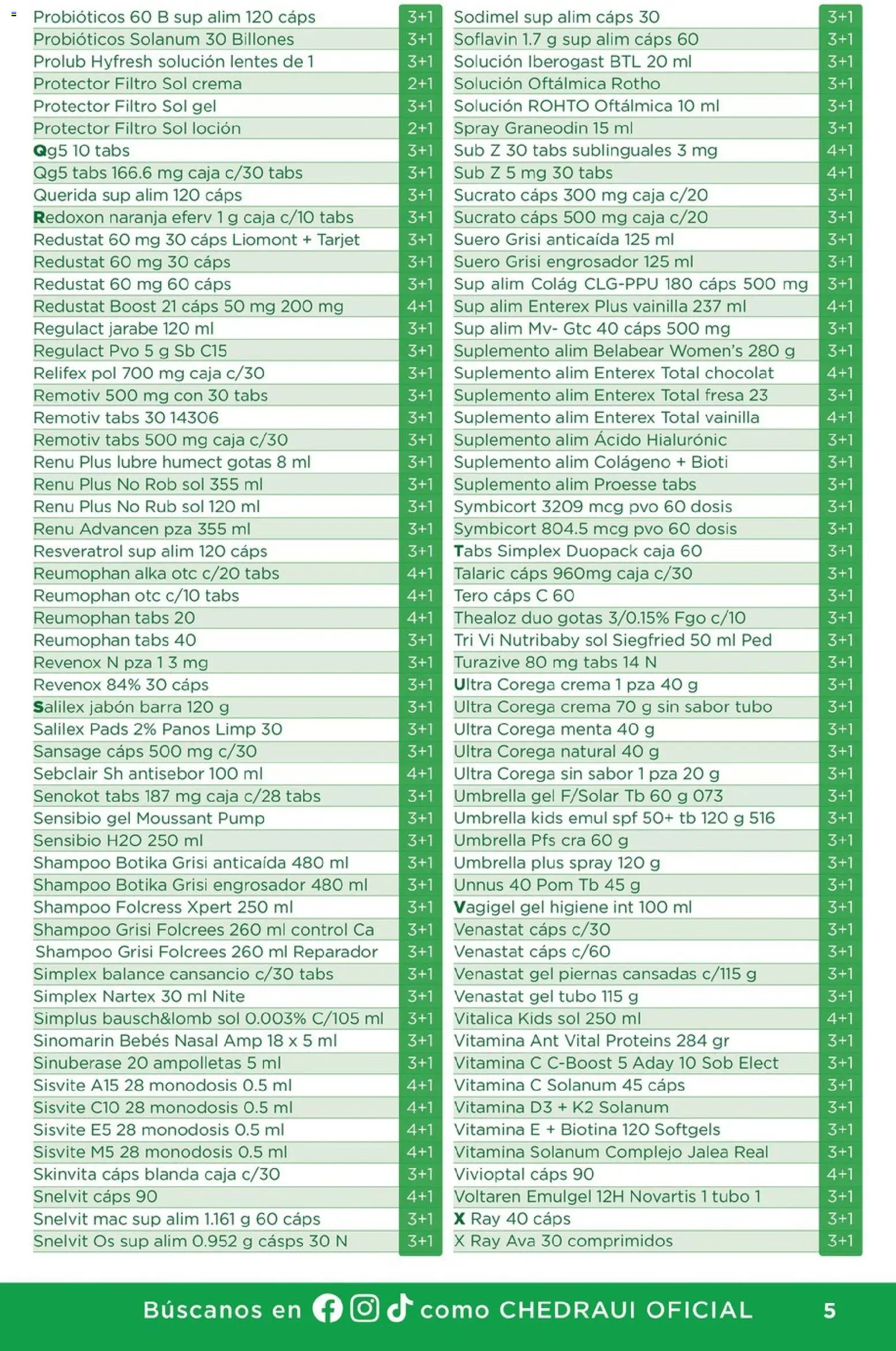 Nuevas ofertas de Chedraui válidas en toda la República Mexicana desde el 29/10/2026. ¡Encuentra las mejores ofertas en Chedraui folleto Farmacia! | Página: 5