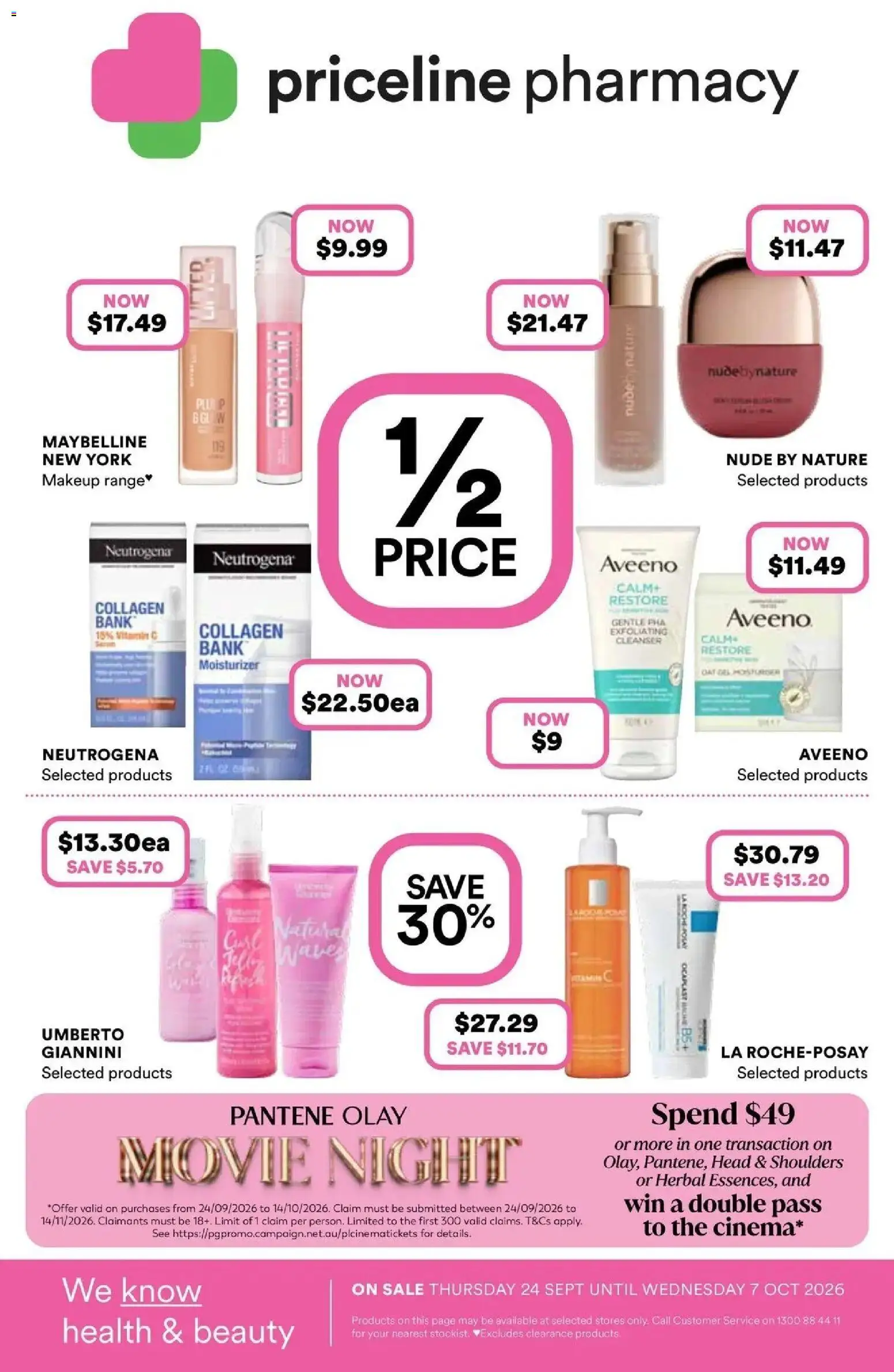 Priceline Pharmacy catalogue Potts Point - 24/09/2026 > weekly / monthly specials | Page: 1 | Products: Makeup, Collagen, Herbal, Vitamin