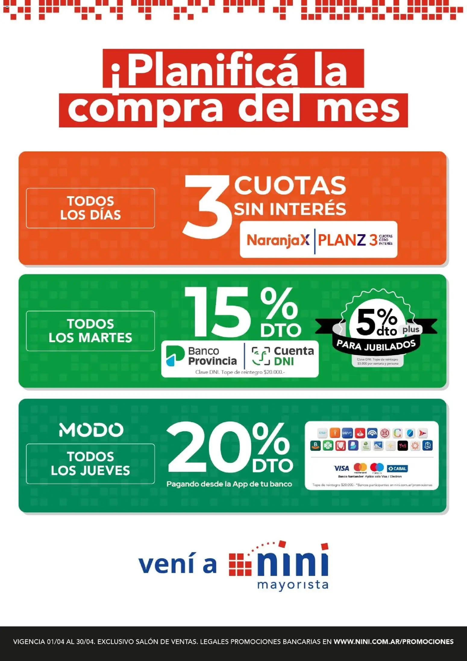 NINI Mayorista ofertas │ válido desde el 27.04.2026 | Página: 39 | Productos: Banco