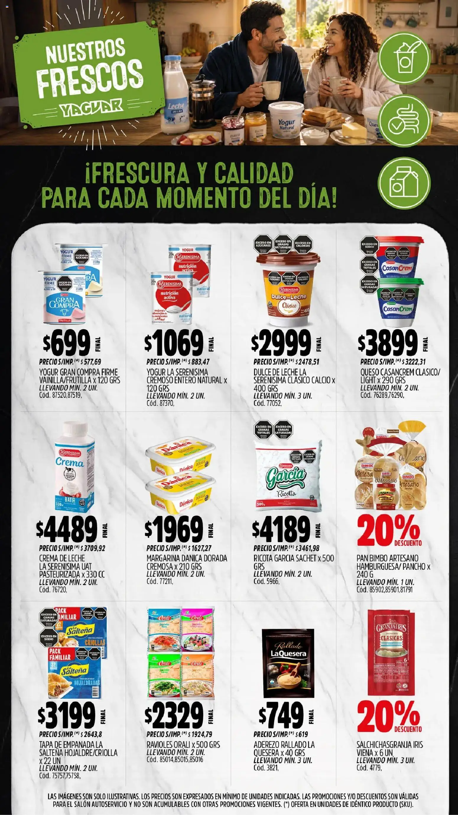Yaguar - Oferta Semanal Mar del Plata │ válido desde el 31/08/2026 | Página: 9 | Productos: Frutilla, Ricota, Yogur, Margarina