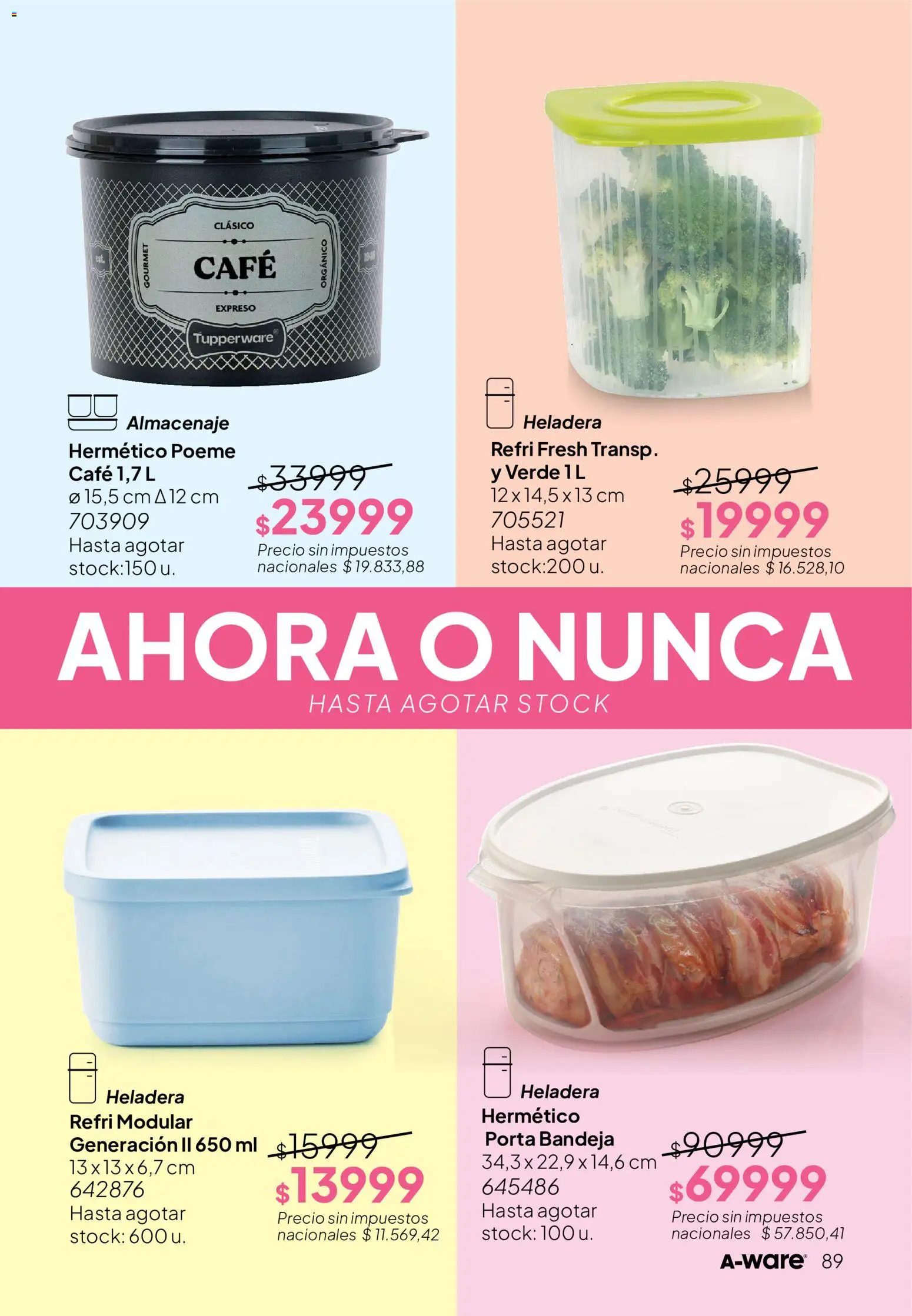 Tupperware Folleto │ válido desde el 01/09/2026 | Página: 90 | Productos: Modular, Bandeja, Heladera, Café
