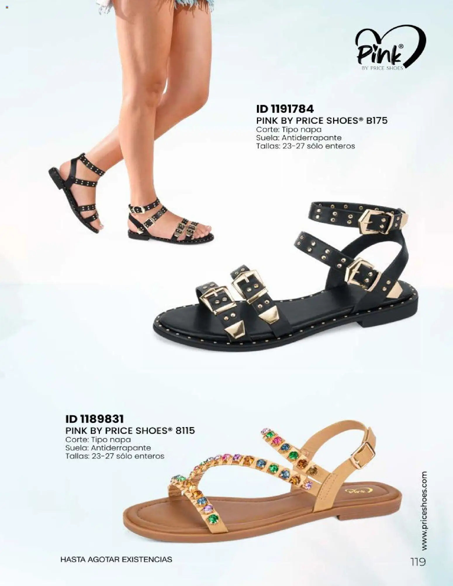 Nuevas ofertas de Price Shoes válidas en toda la República Mexicana desde el 23/06/2026. ¡Encuentra las mejores ofertas en Price Shoes catálogo Sandalias 2026! | Página: 119