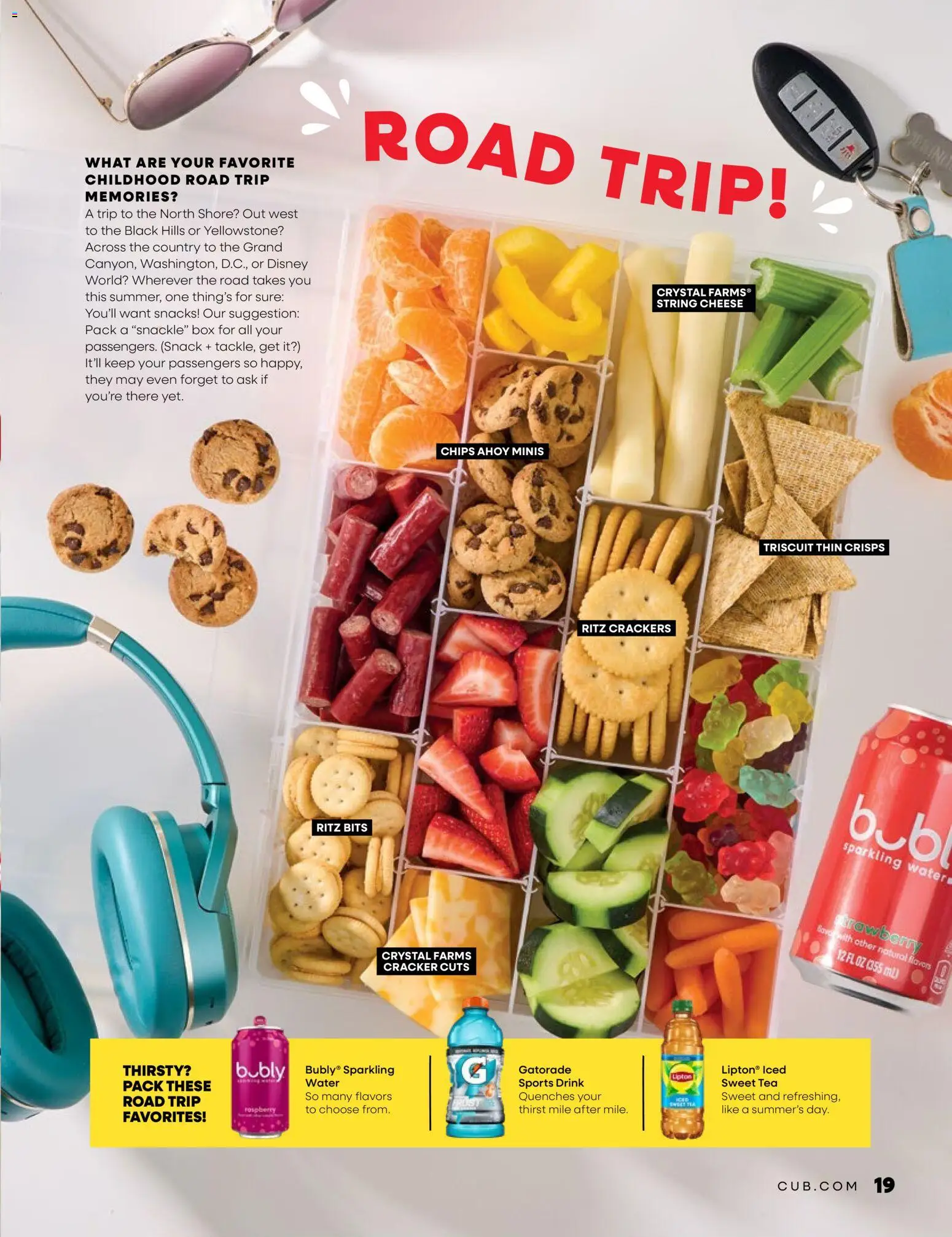 Cub Foods Magazine - valid from 06/01/2026 | Page: 19 | Products: Cheese, Tea, Chips, Water