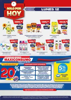 Vista previa Maxiconsumo - Ofertas Solo por hoy válido desde el 12/10/2026