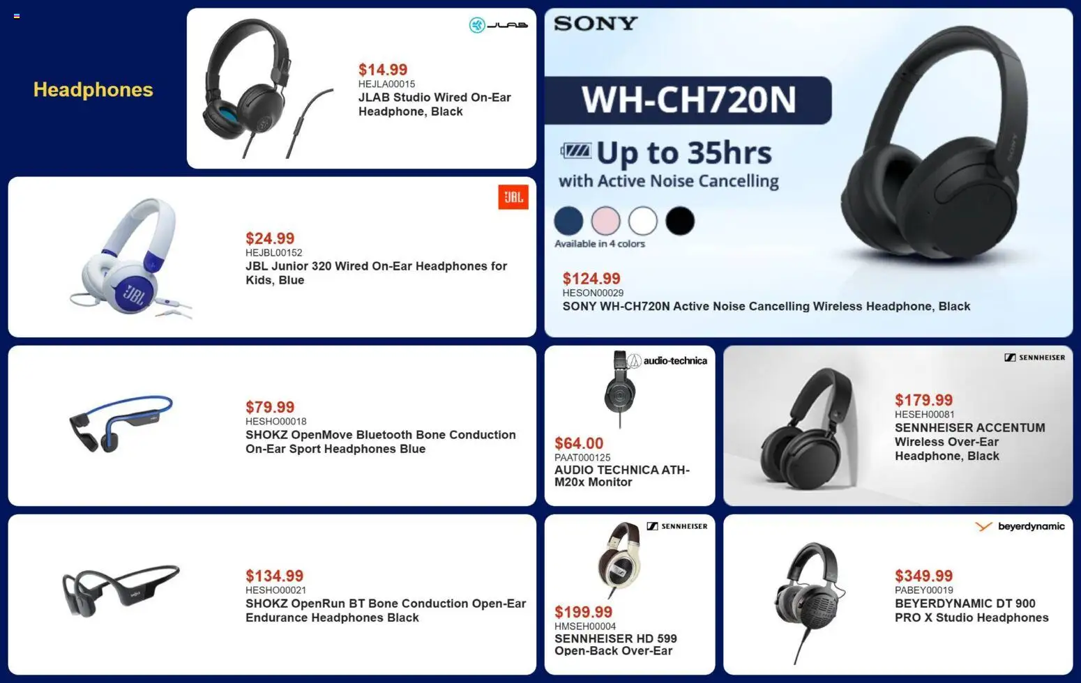 Canada Computers flyer valid from Aug 7, 2026 | Page: 8 | Products: Monitor, Audio, Headphones