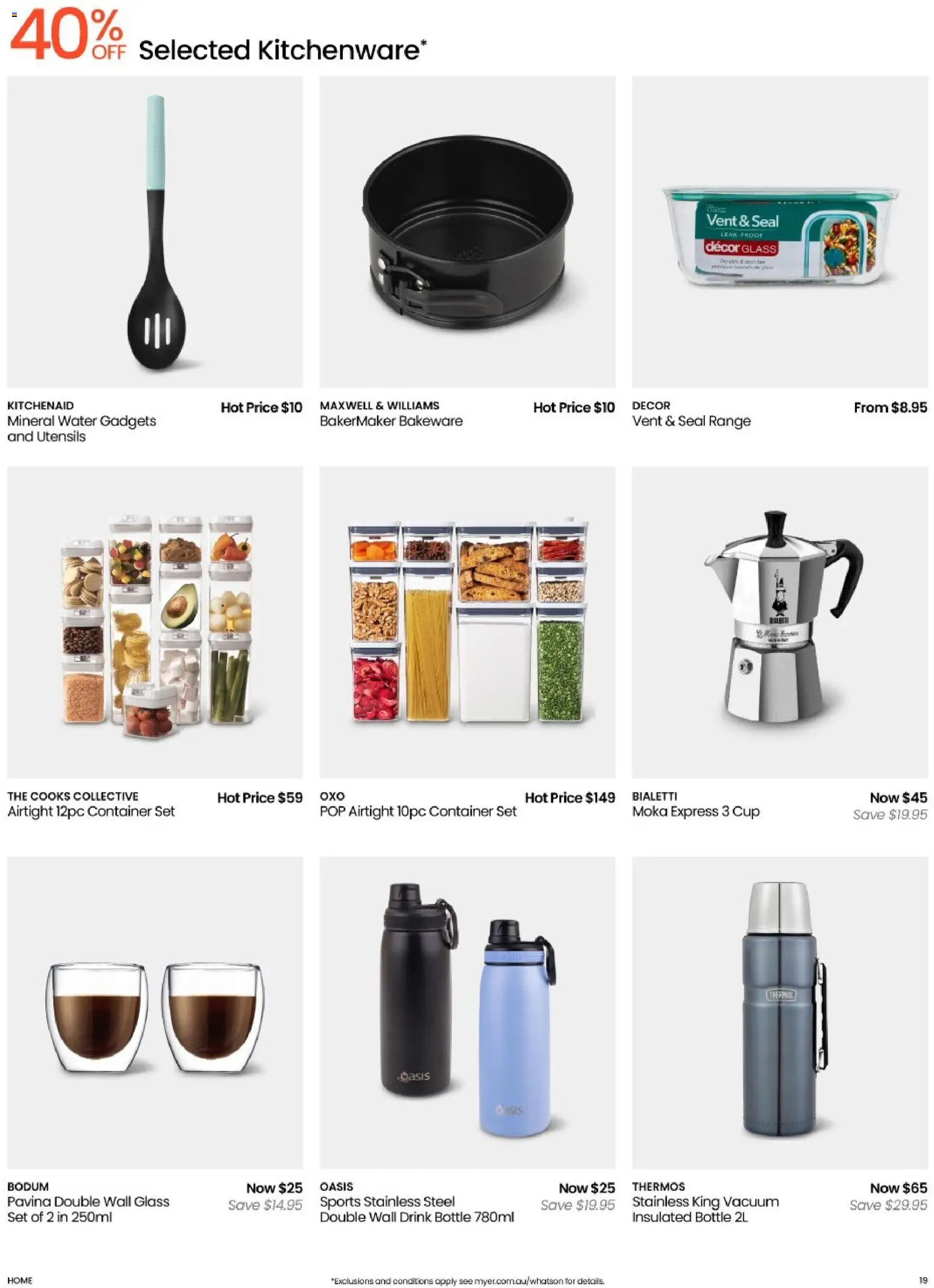 Myer catalogue - valid from 05.05.2026 | Page: 19 | Products: Decor, Utensils, Water