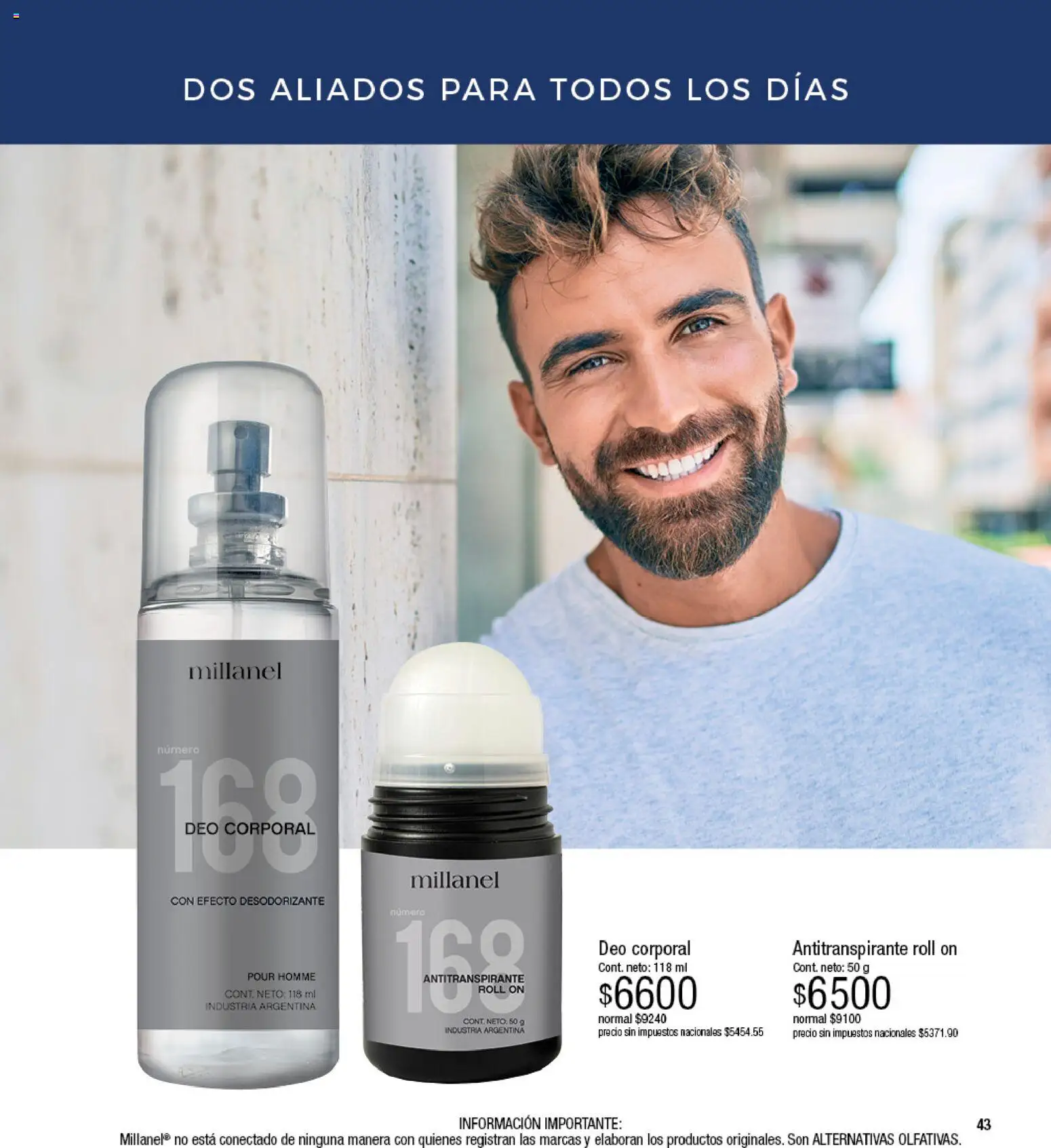Millanel - Catálogo │ válido desde el 17/08/2026 | Página: 43 | Productos: Antitranspirante