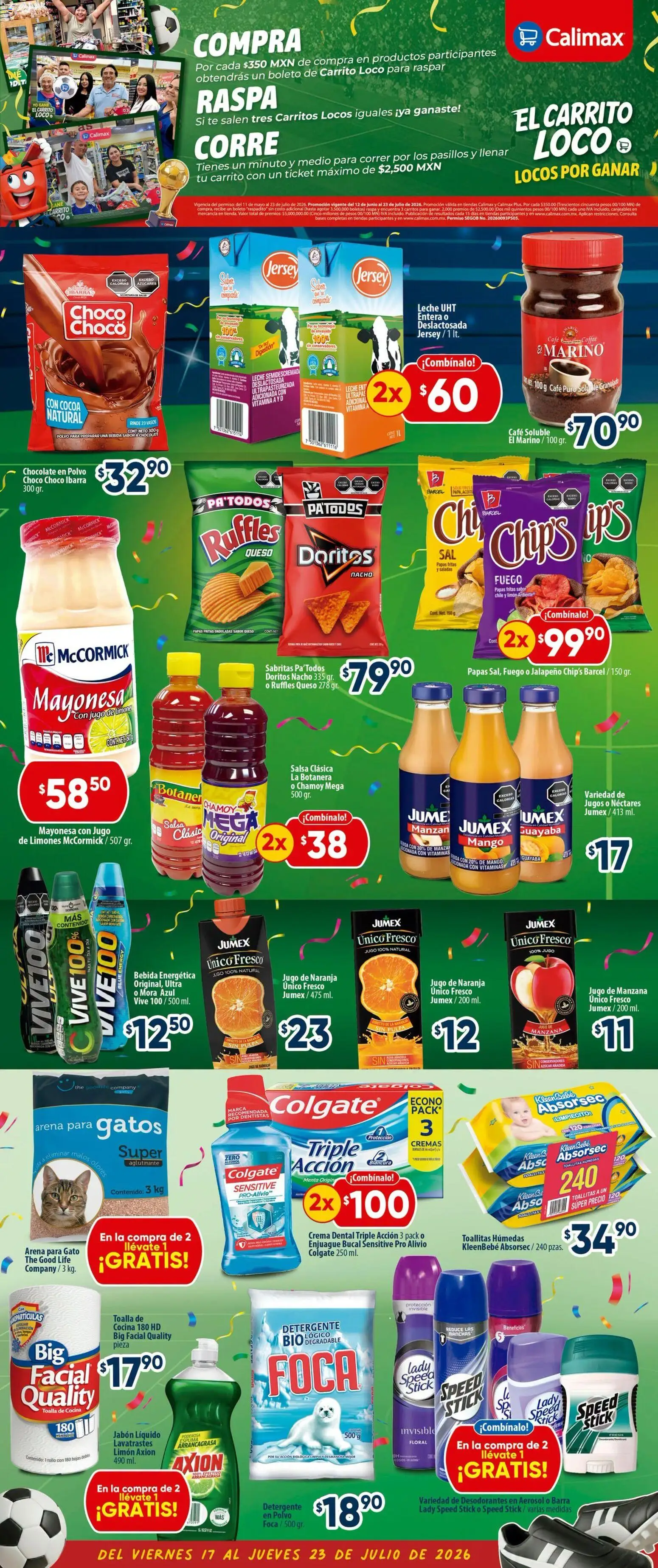 Nuevas ofertas de Calimax válidas en toda la República Mexicana desde el 17/07/2026. ¡Encuentra las mejores ofertas en Calimax folleto Ensenada! | Página: 4 | Productos: Crema, Manzana, Queso, Espuma