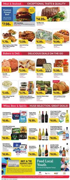 Preview of Basha's weekly ads valid from 07/08/2026 | Page: 2 | Products: Pork, Whiskey, Salad, Bag