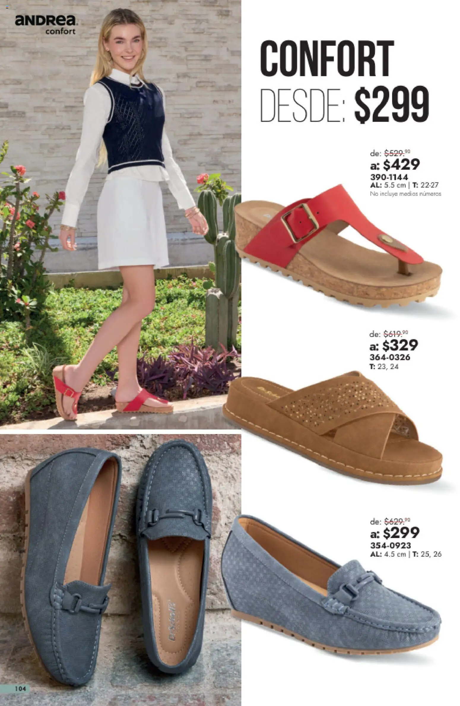Nuevas ofertas de Andrea válidas en toda la República Mexicana desde el 26/07/2026. ¡Encuentra las mejores ofertas en Andrea catálogo Outlet! | Página: 104