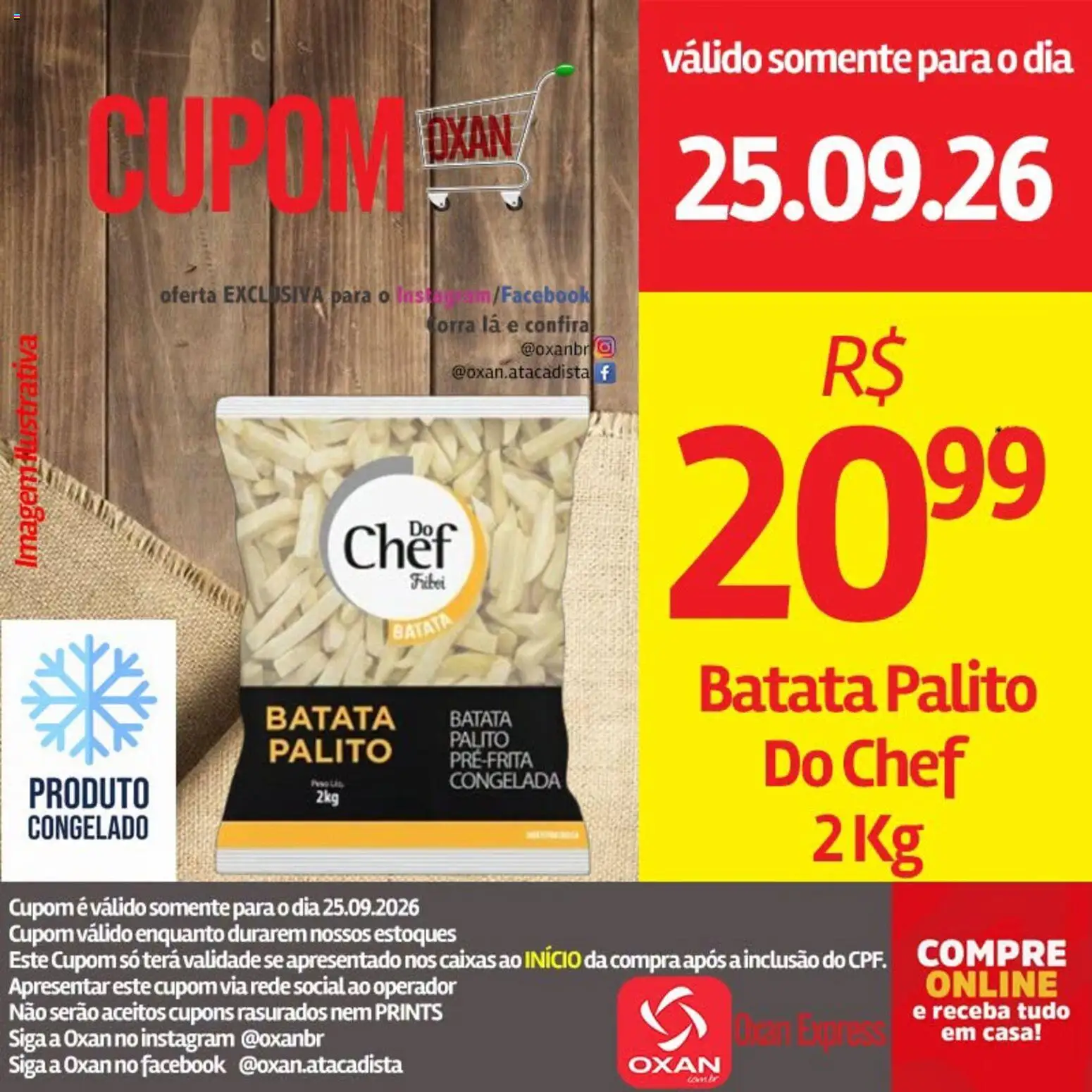 Oxan Atacadista Folheto - válido de 25/09/2026 | Página: 11 | Produtos: Batata