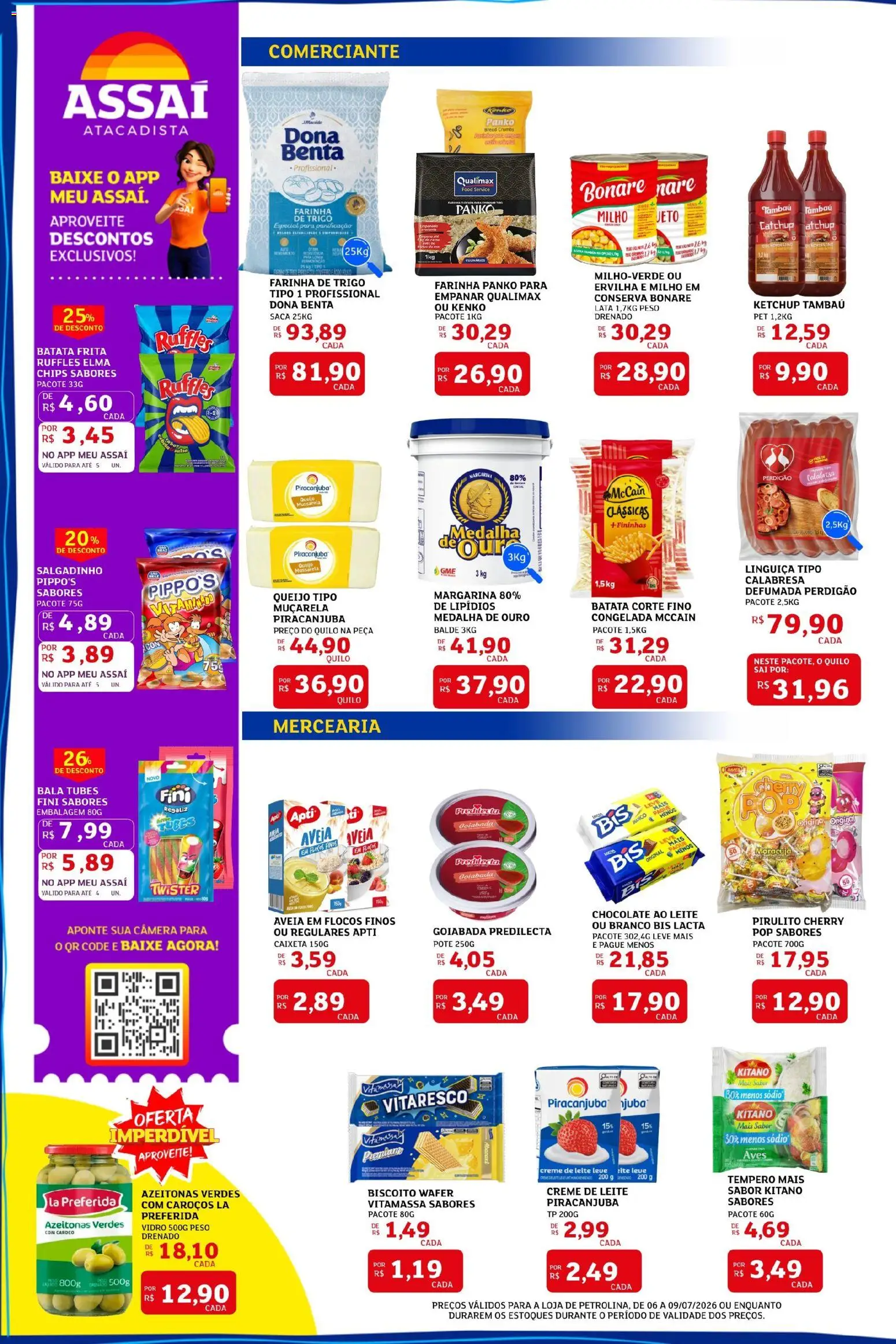 Assaí Atacadista Folheto - válido de 06/07/2026 | Página: 2 | Produtos: Banco, Elma Chips, Vitamassa, Câmera