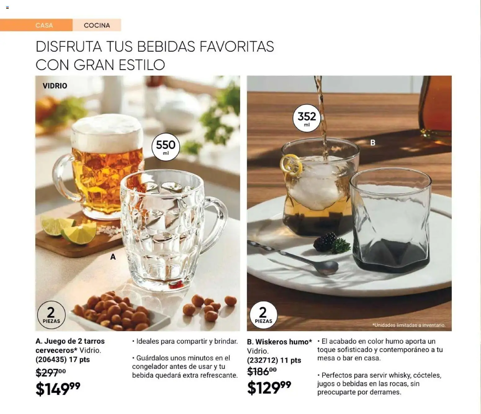 Nuevas ofertas de AVON válidas en toda la República Mexicana desde el 21/08/2026. ¡Encuentra las mejores ofertas en AVON Casa & Estilo 13 2026! | Página: 68 | Productos: Juego, Congelador, Cocina, Mesa