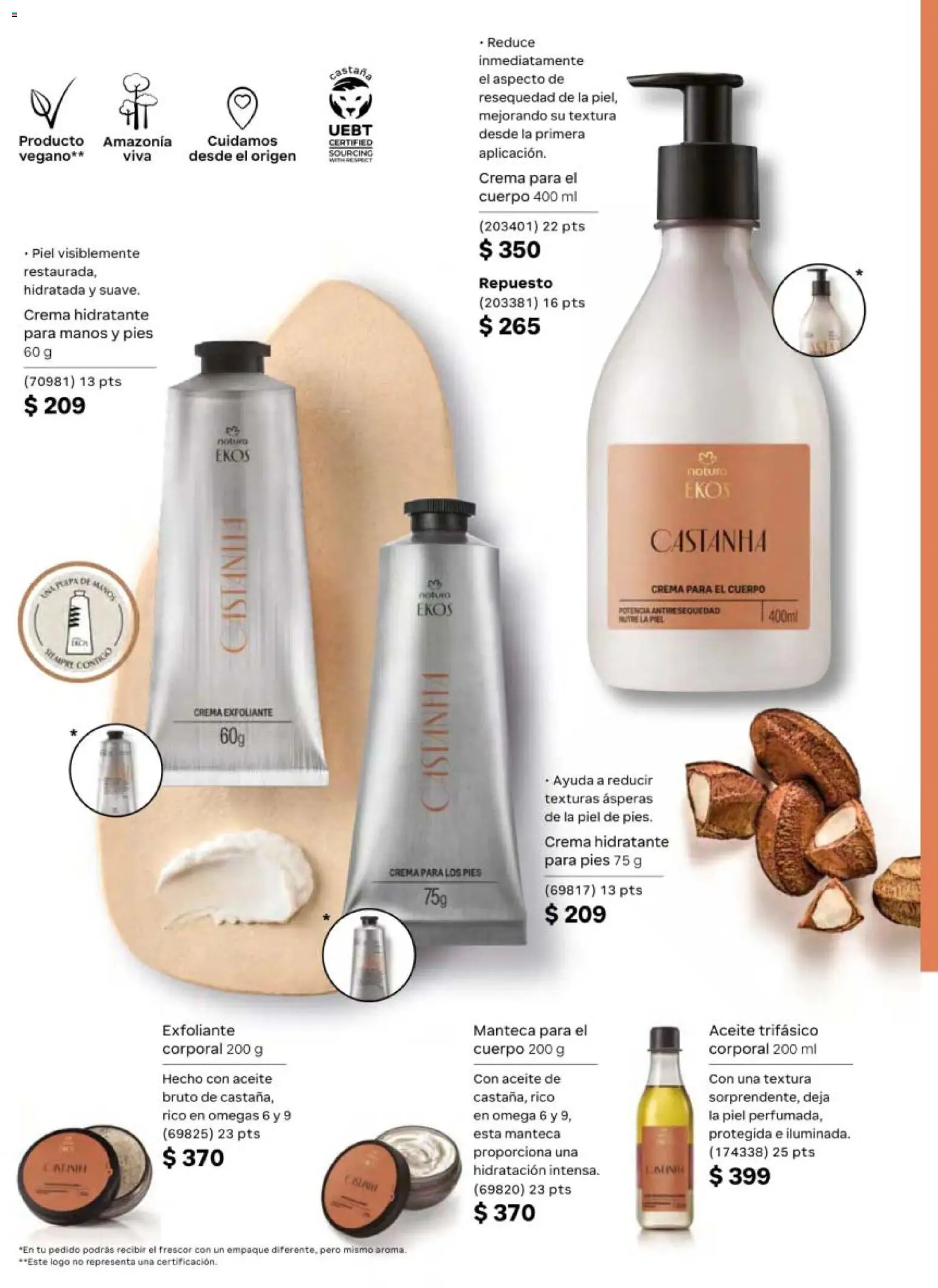 Nuevas ofertas de Natura válidas en toda la República Mexicana desde el 10/07/2026. ¡Encuentra las mejores ofertas en Natura campaña 11 2026! | Página: 104 | Productos: Crema, Aceite, Exfoliante, Omega