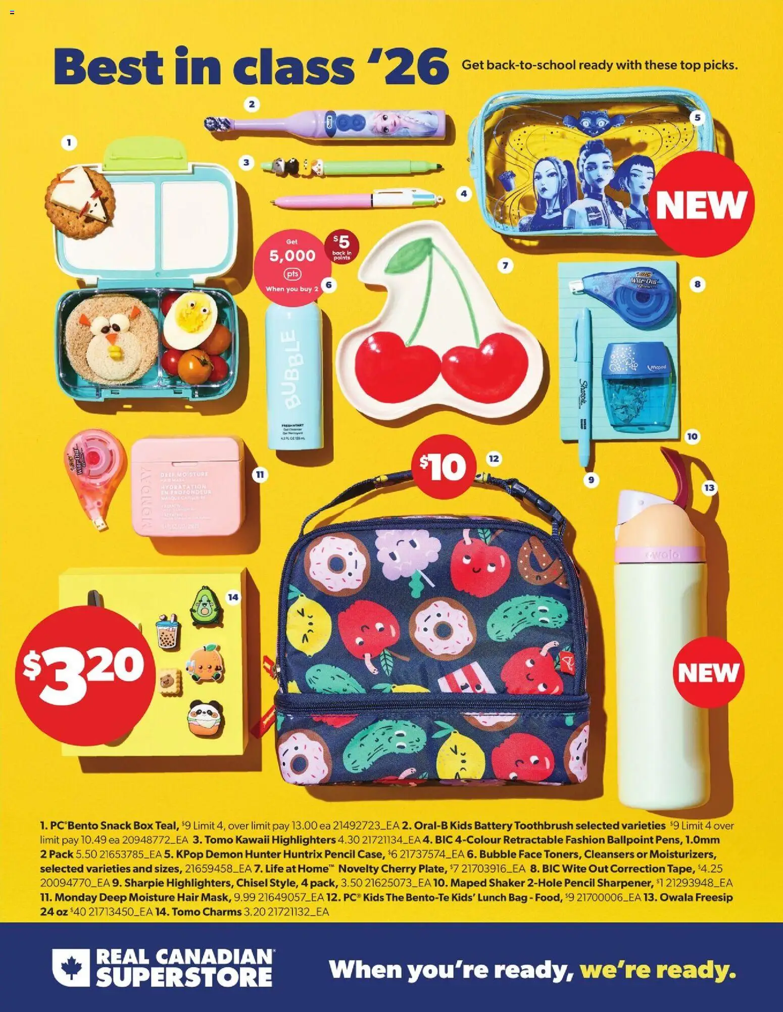 Real Canadian Superstore flyer valid from Aug 6, 2026 | Page: 22 | Products: Bag, Box, Battery