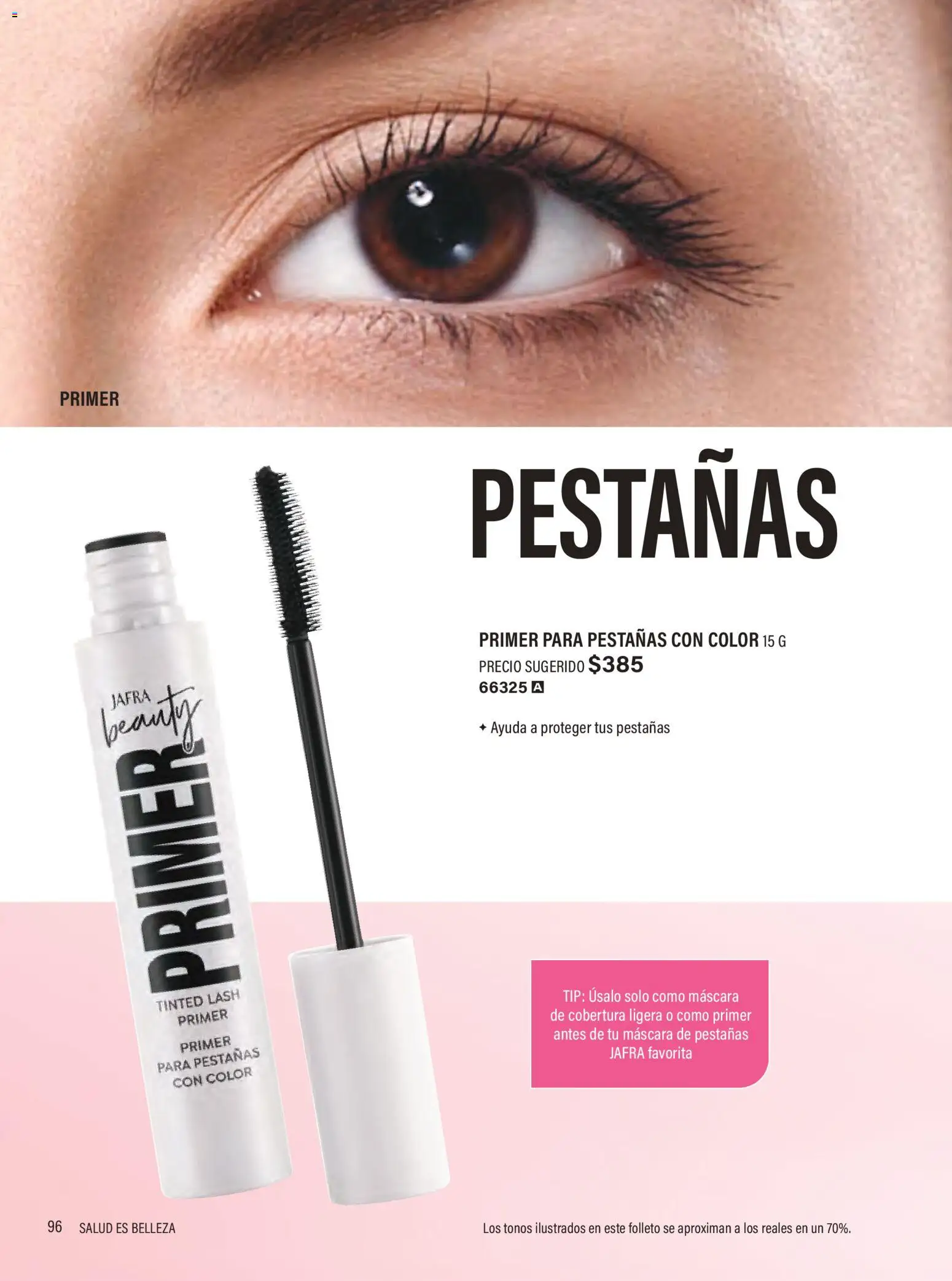 Nuevas ofertas de JAFRA válidas en toda la República Mexicana desde el 01/07/2026. ¡Encuentra las mejores ofertas en JAFRA catálogo Organizador de Ventas! | Página: 96 | Productos: Máscara, Máscara de pestañas