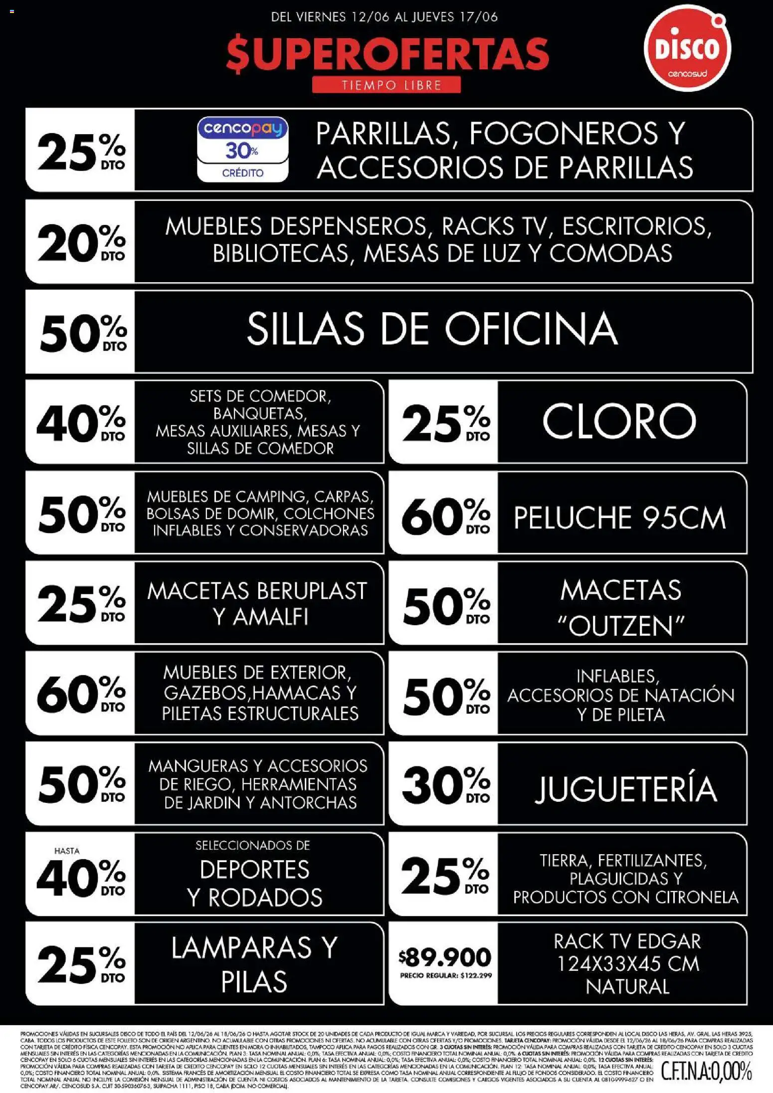 Disco - Ofertas | Electro, T. Libre y más │ válido desde el 12.06.2026 | Página: 4 | Productos: Disco, Pilas, Citronela, Pileta