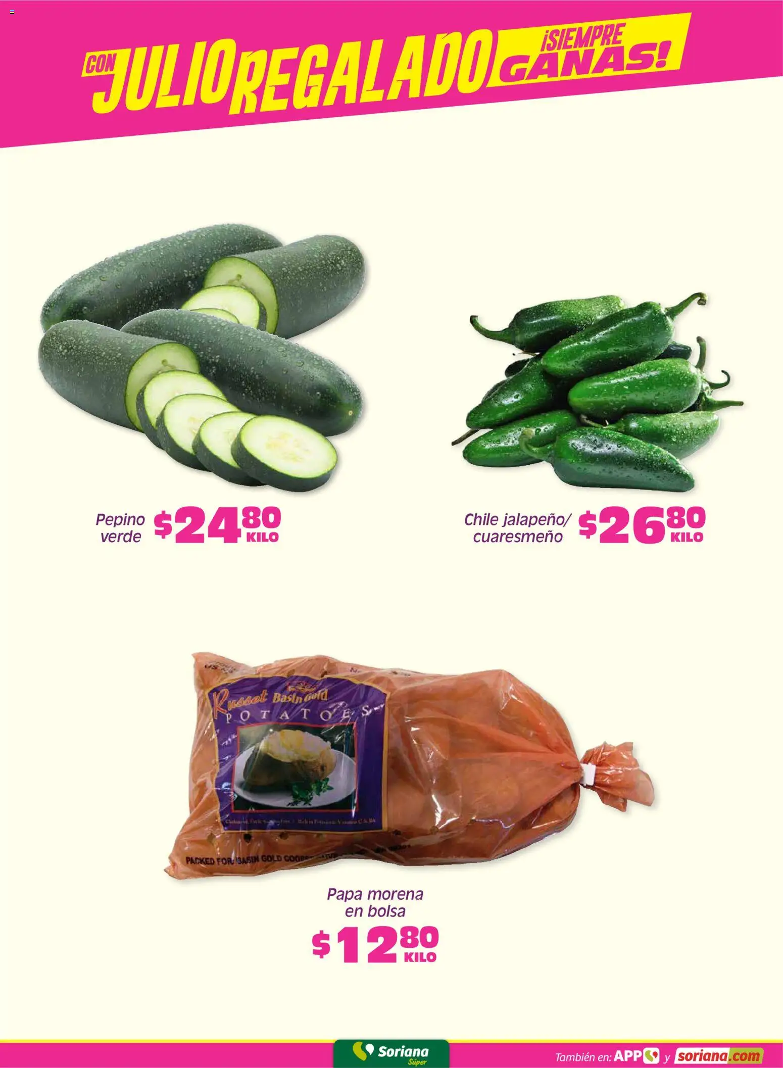 Nuevas ofertas de Soriana válidas en toda la República Mexicana desde el 05.06.2026. ¡Encuentra las mejores ofertas en Soriana Fin de Semana Súper: Saltillo y Torreón! | Página: 3 | Productos: Papa, Bolsa