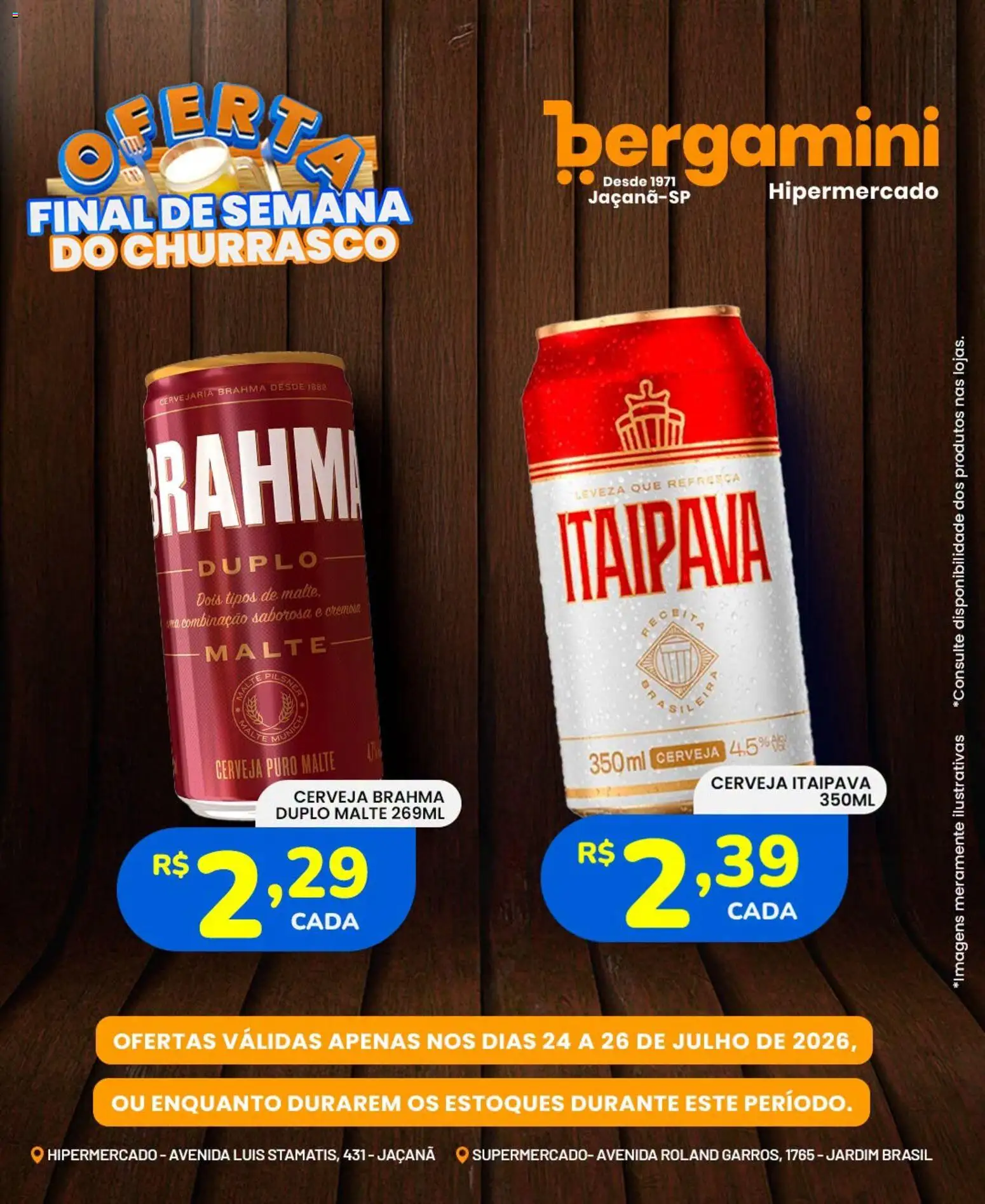 Supermercado Bergamini Folheto - válido de 24/07/2026 | Página: 9 | Produtos: Cerveja