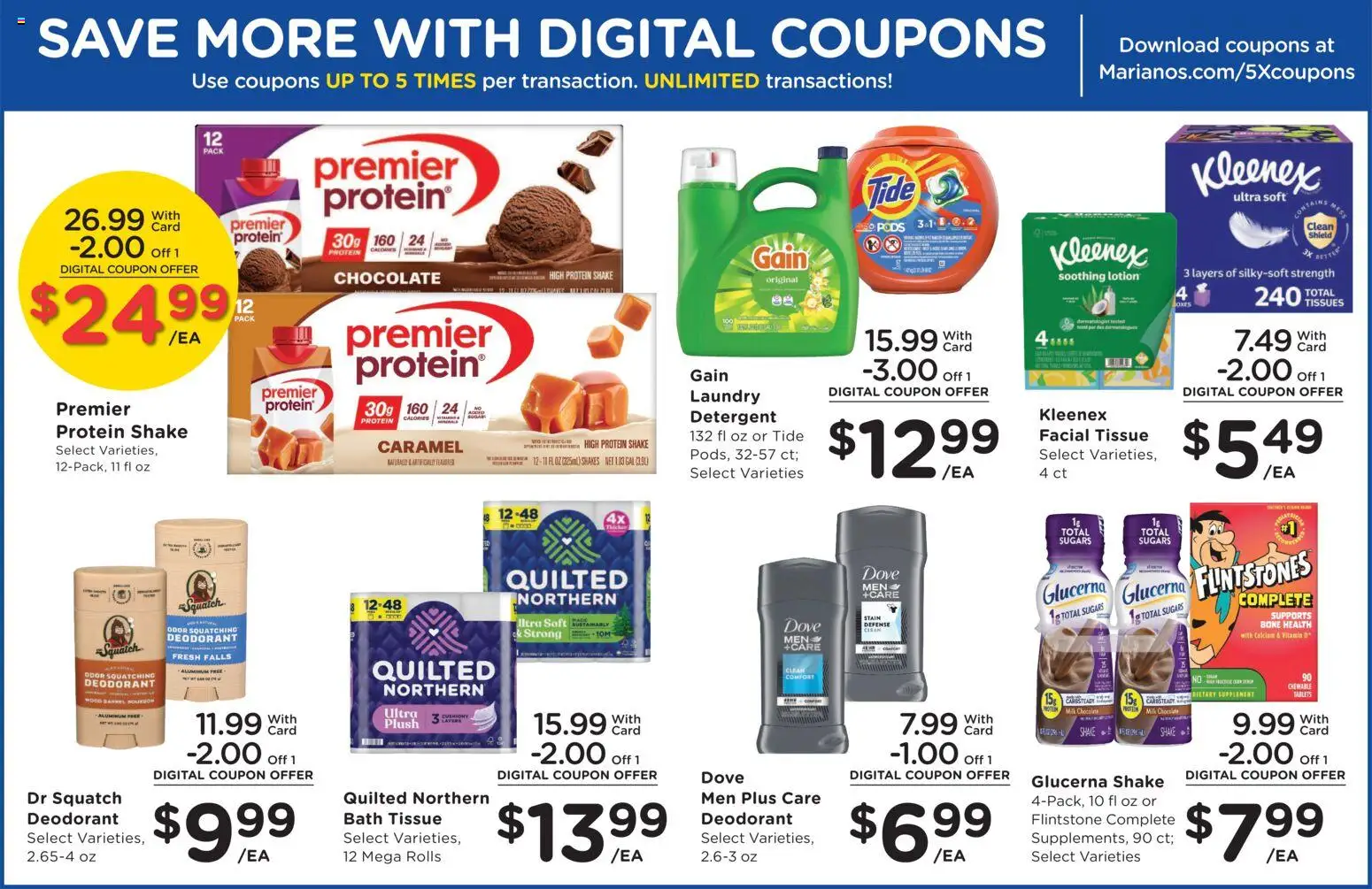 Mariano's Weekly Ad - valid from 08/26/2026 | Page: 14 | Products: Bath, Milk, Deodorant, Protein