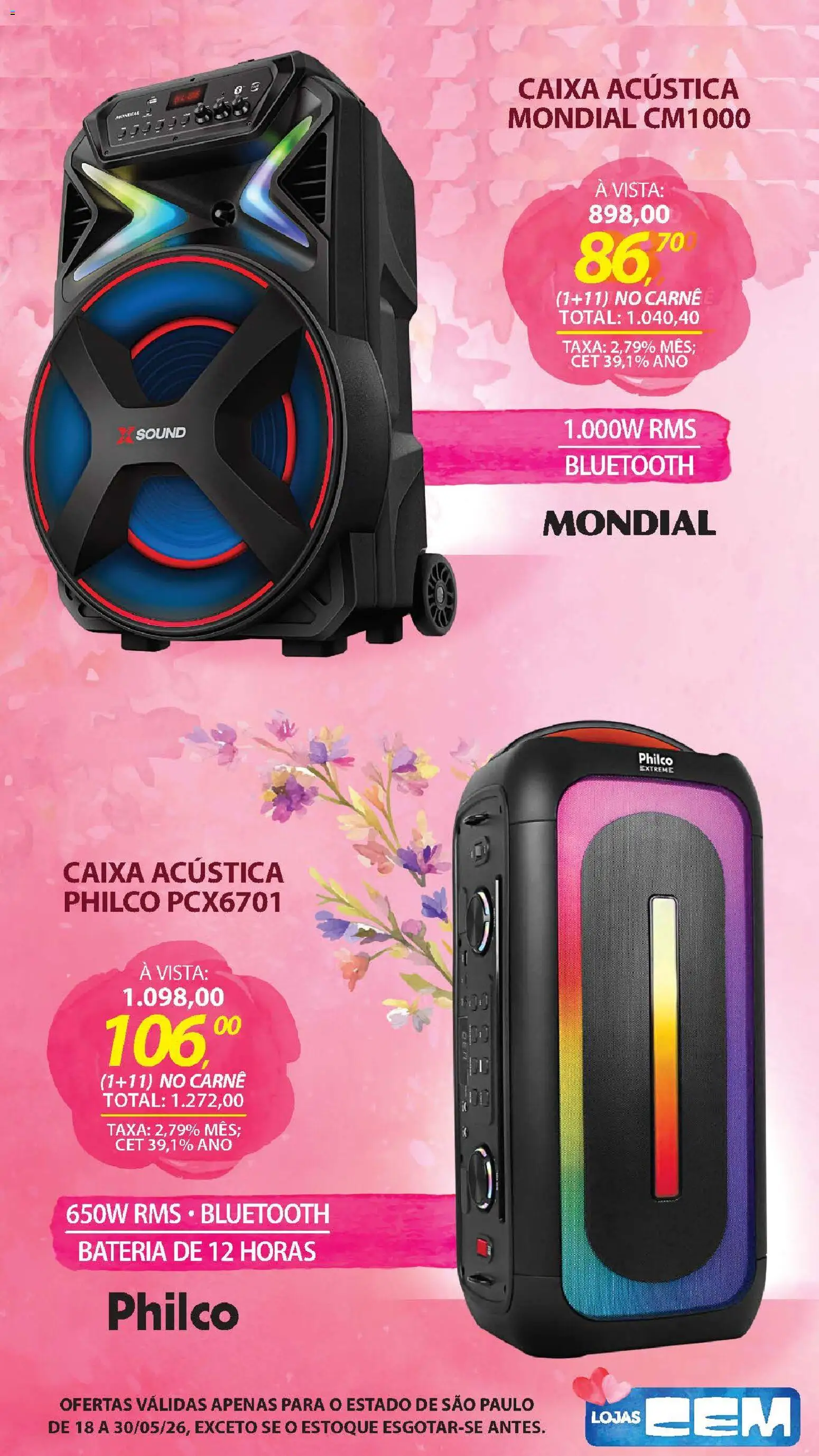 Lojas Cem - Ofertas atuais de 18/05/2026 ? Não perca as melhores promoções! | Brasil