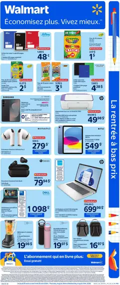 Preview of Walmart circulaire - Rentrée scolaire from shop Walmart valid from Aug 20, 2026