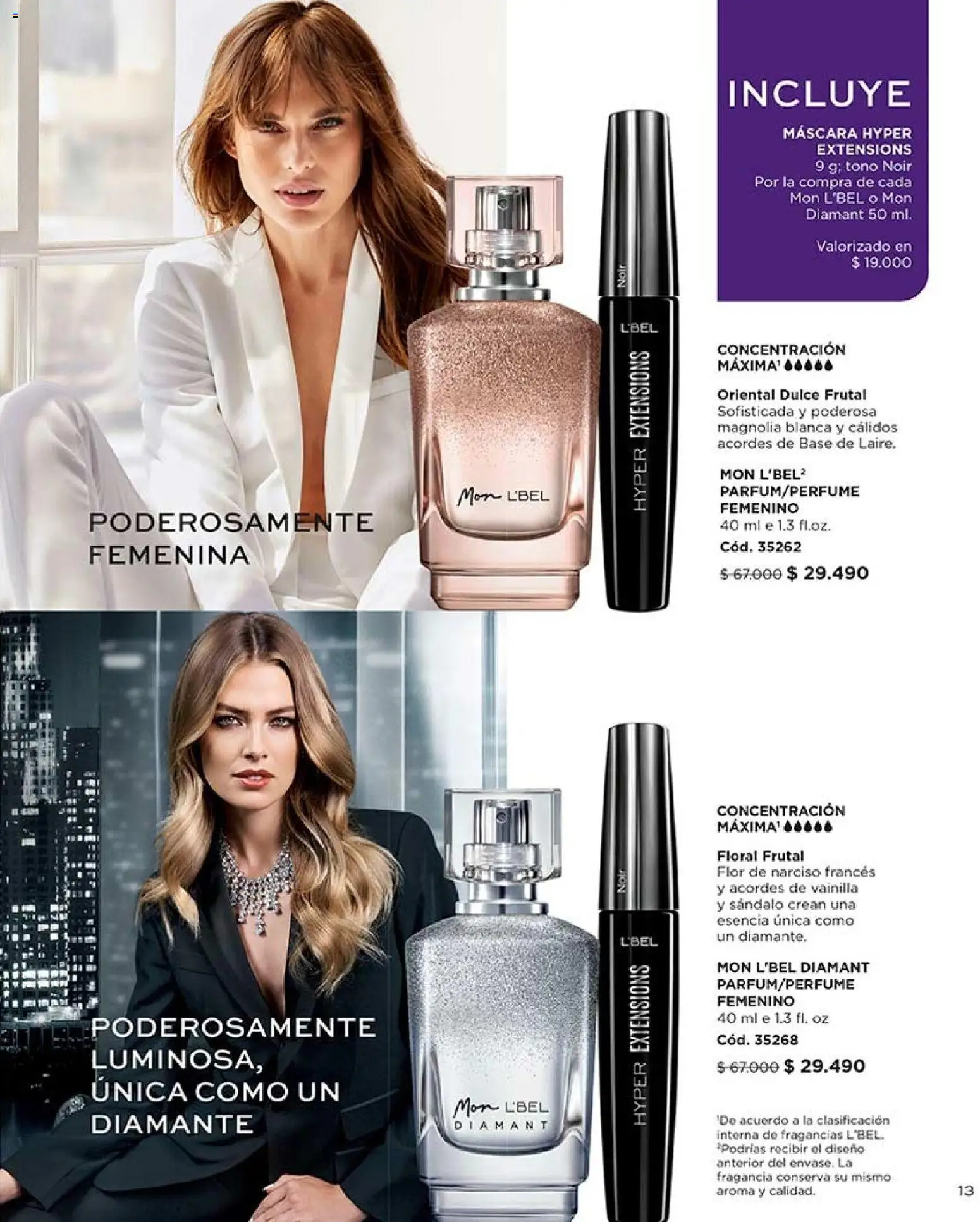Catálogo L'Bel Campaña 11 │ válido desde el 15.06.2026 | Página: 13 | Productos: Fragancia, Máscara, Base