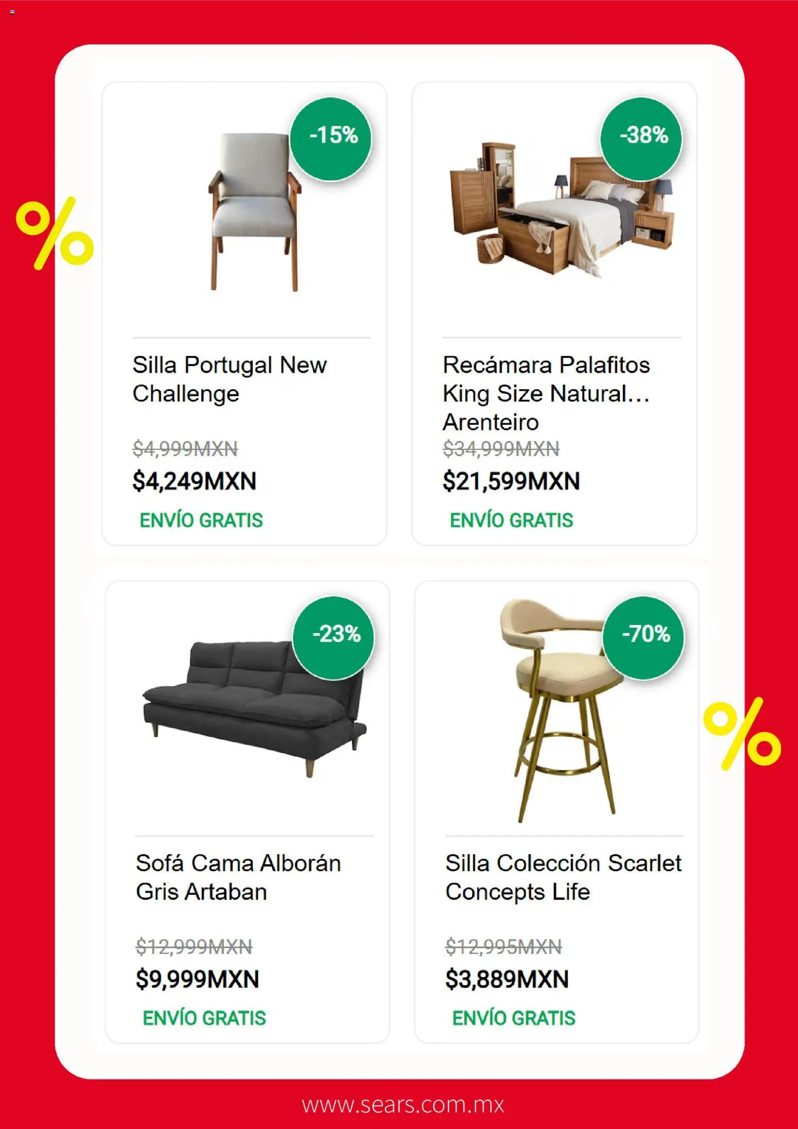 Nuevas ofertas de Sears válidas en toda la República Mexicana desde el 07/07/2026. ¡Encuentra las mejores ofertas en Sears promociones! | Página: 2