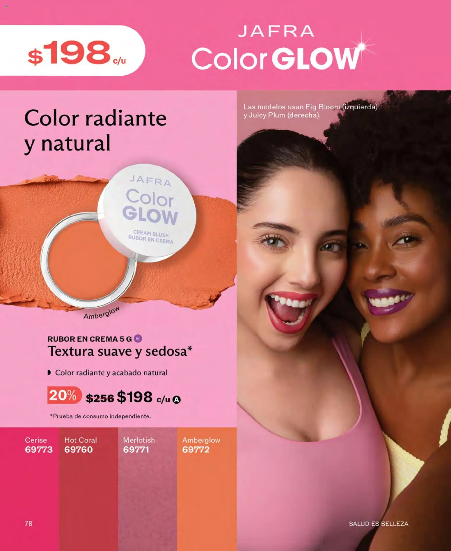 Nuevas ofertas de JAFRA válidas en toda la República Mexicana desde el 01.04.2026. ¡Encuentra las mejores ofertas en JAFRA catálogo! | Página: 78 | Productos: Crema, Radiante, Rubor