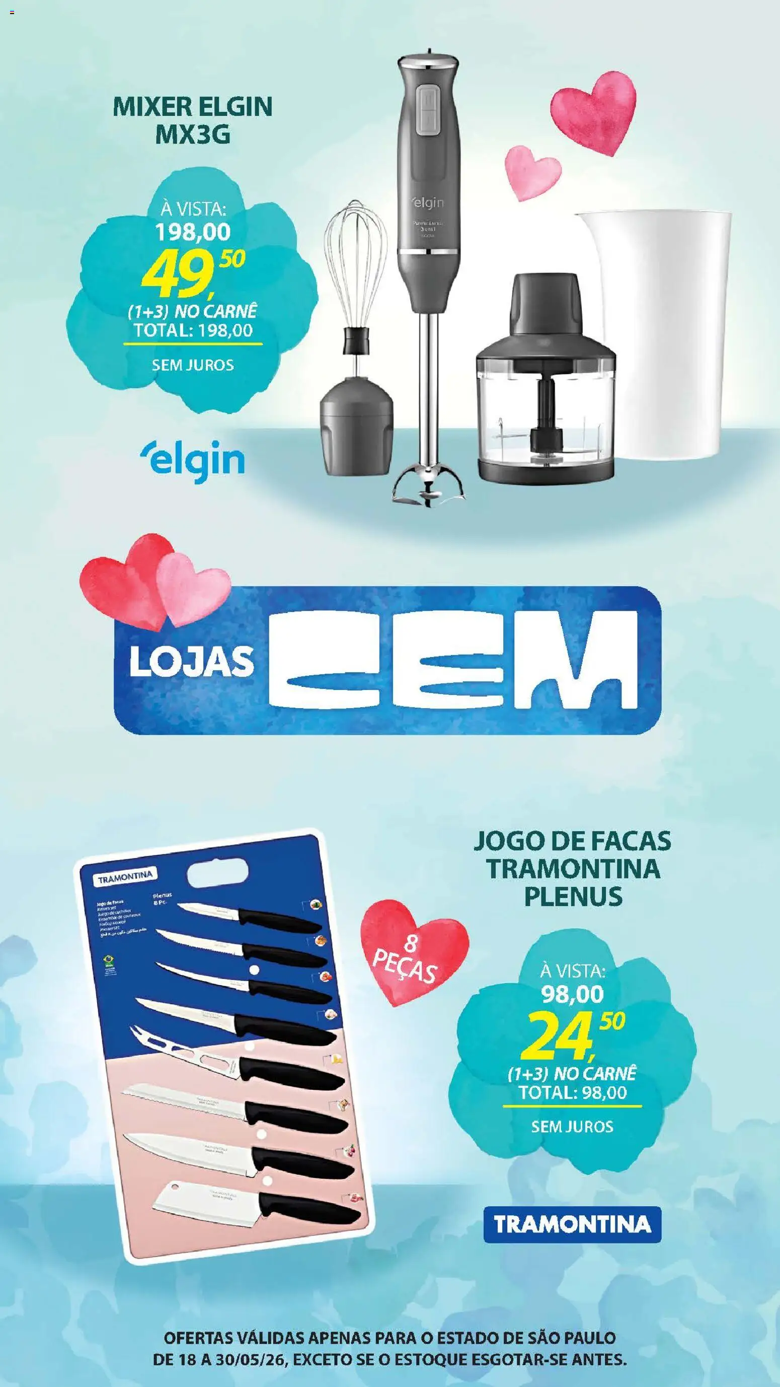 Lojas Cem - Ofertas atuais de 18/05/2026 ? Não perca as melhores promoções! | Brasil