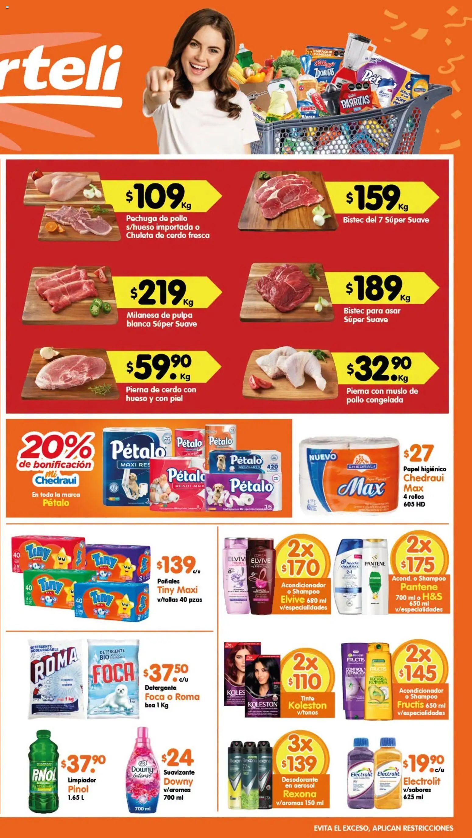 Nuevas ofertas de Arteli válidas en toda la República Mexicana desde el 24/07/2026. ¡Encuentra las mejores ofertas en Arteli folleto Tuxpan! | Página: 2 | Productos: Pollo, Detergente, Cerdo, Pañales