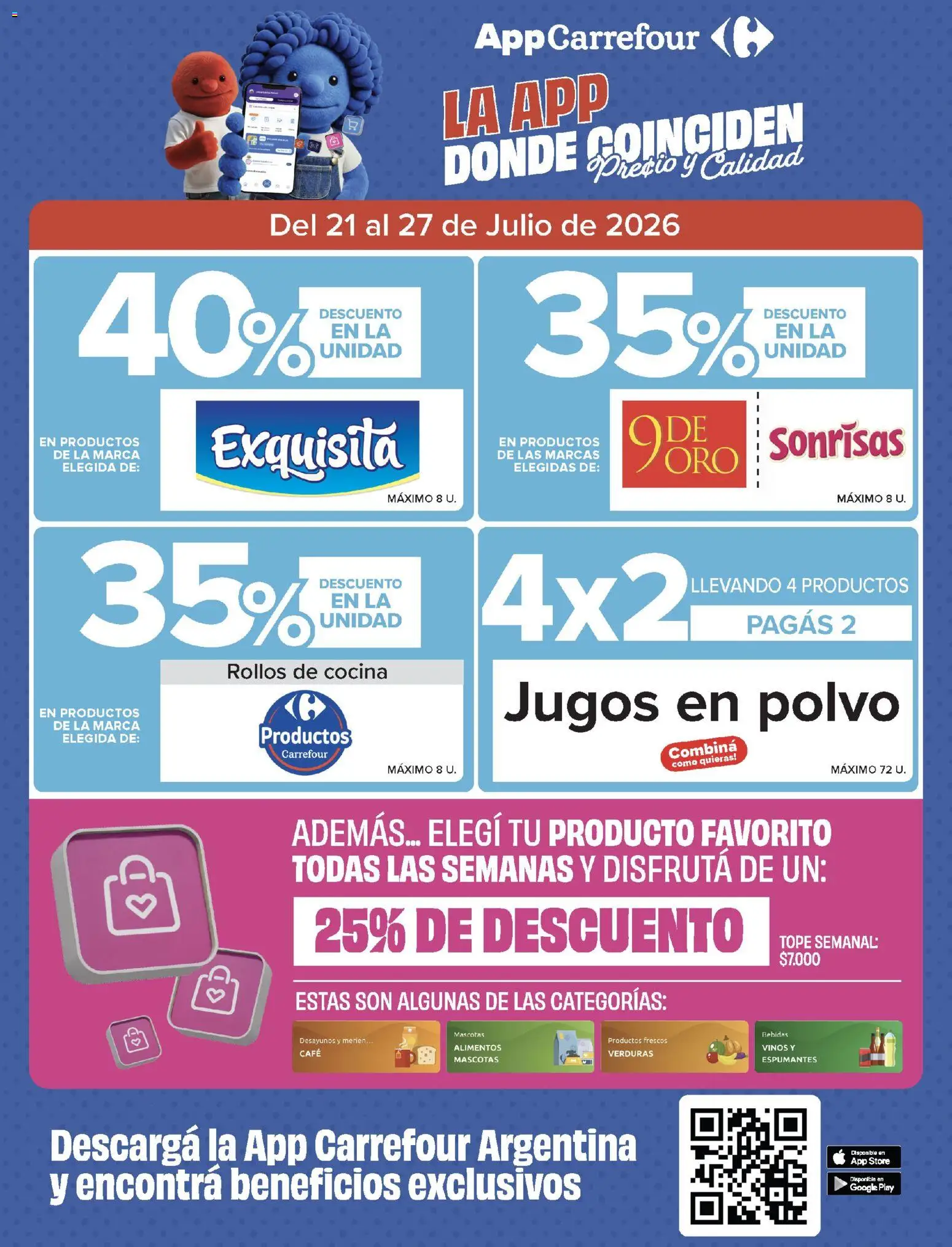 Carrefour - AHORRO FIN DE MES │ válido desde el 21/07/2026 | Página: 2 | Productos: Cocina, Polvo, Café