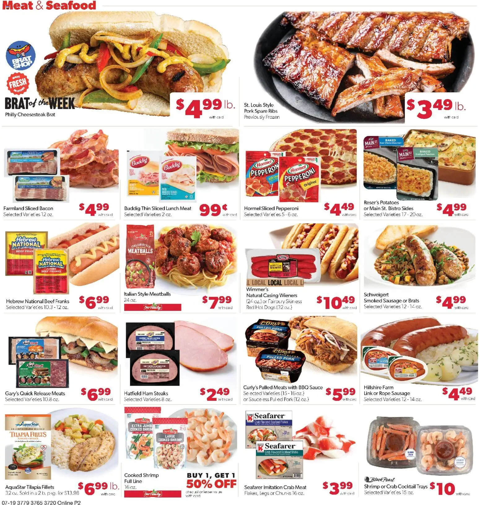 Family Fare Weekly Ad - IA - valid from 07/19/2026 | Page: 7 | Products: Ham, Pork, Beef, Sauce