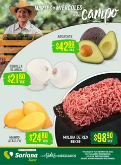 Vista previa de Soriana Martes y Miércoles del Campo Súper: Nuevo León, Ciudad Victoria y Tampico, nuevo folleto de la tienda, válido en México a partir del 19.05.2026