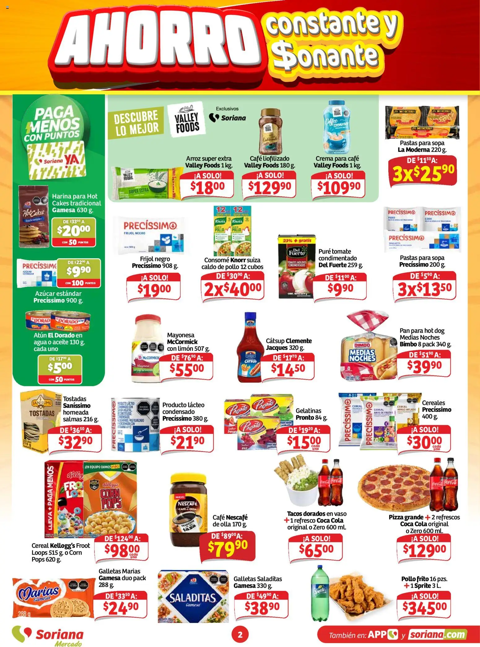 Nuevas ofertas de Soriana válidas en toda la República Mexicana desde el 02/10/2026. ¡Encuentra las mejores ofertas en Soriana Mercado - Ahorro constante y sonante! | Página: 2