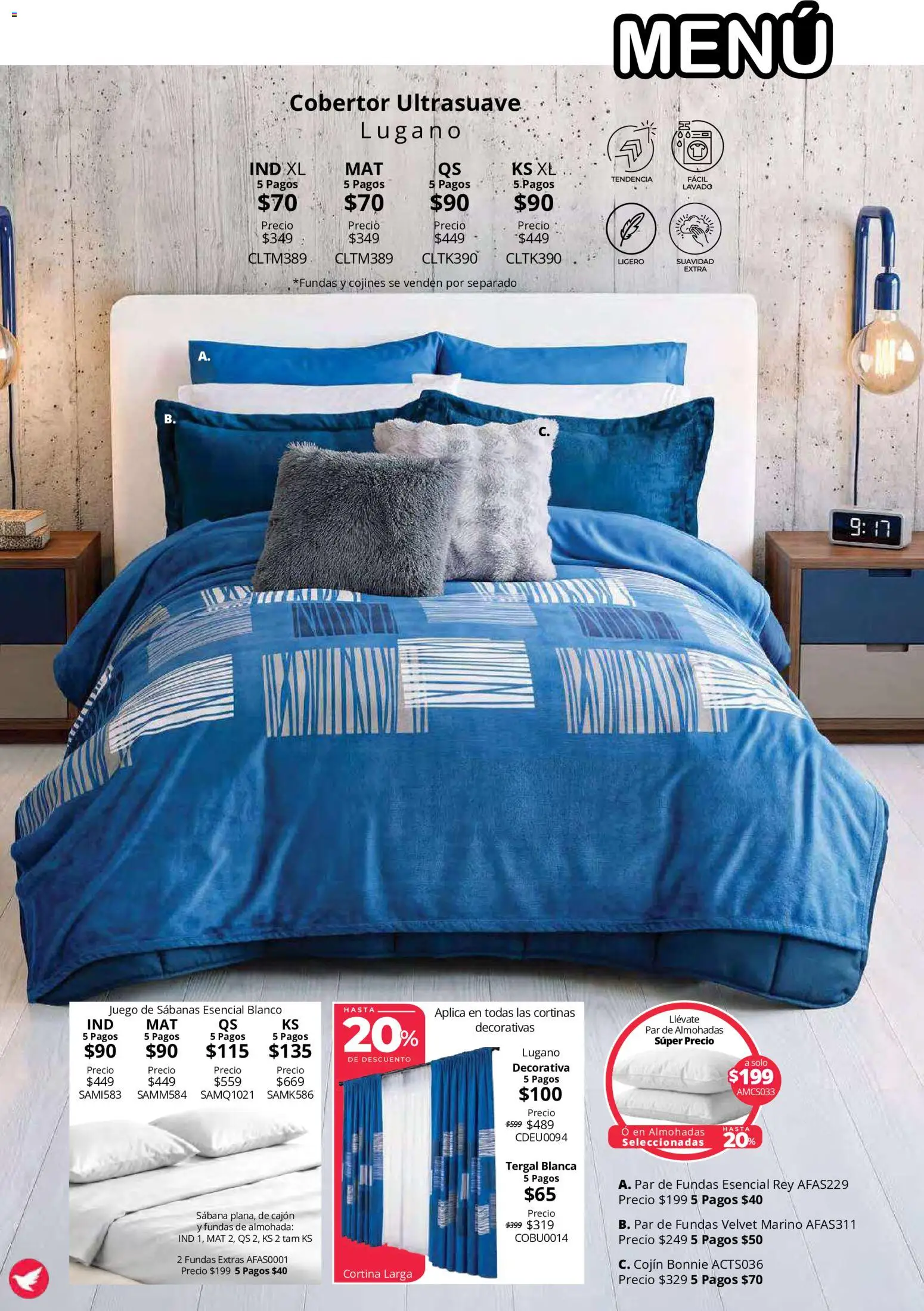 Nuevas ofertas de Colchas Concord válidas en toda la República Mexicana desde el 15/10/2026. ¡Encuentra las mejores ofertas en Colchas Concord catálogo Colección Cobertor Calor de Hogar! | Página: 92