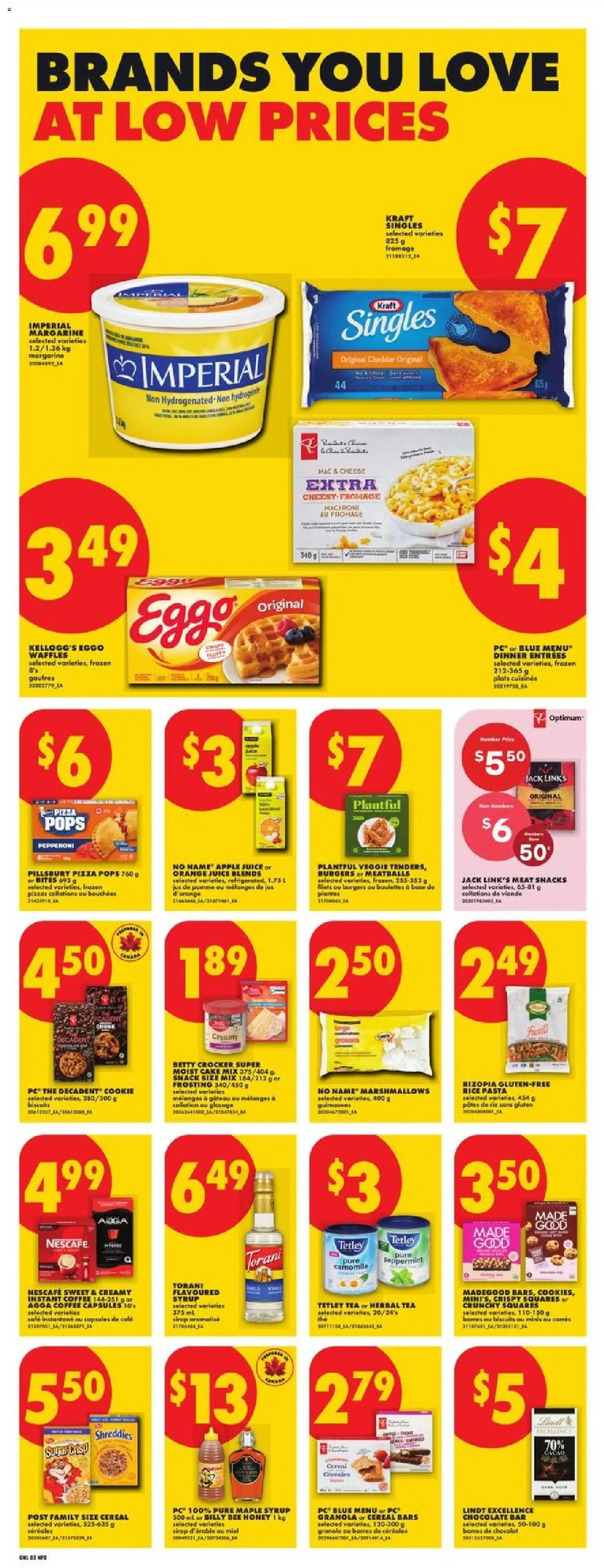No Frills flyer valid from 21.05.2026 | Page: 7 | Products: PC, Cheese, Pizza, Juice