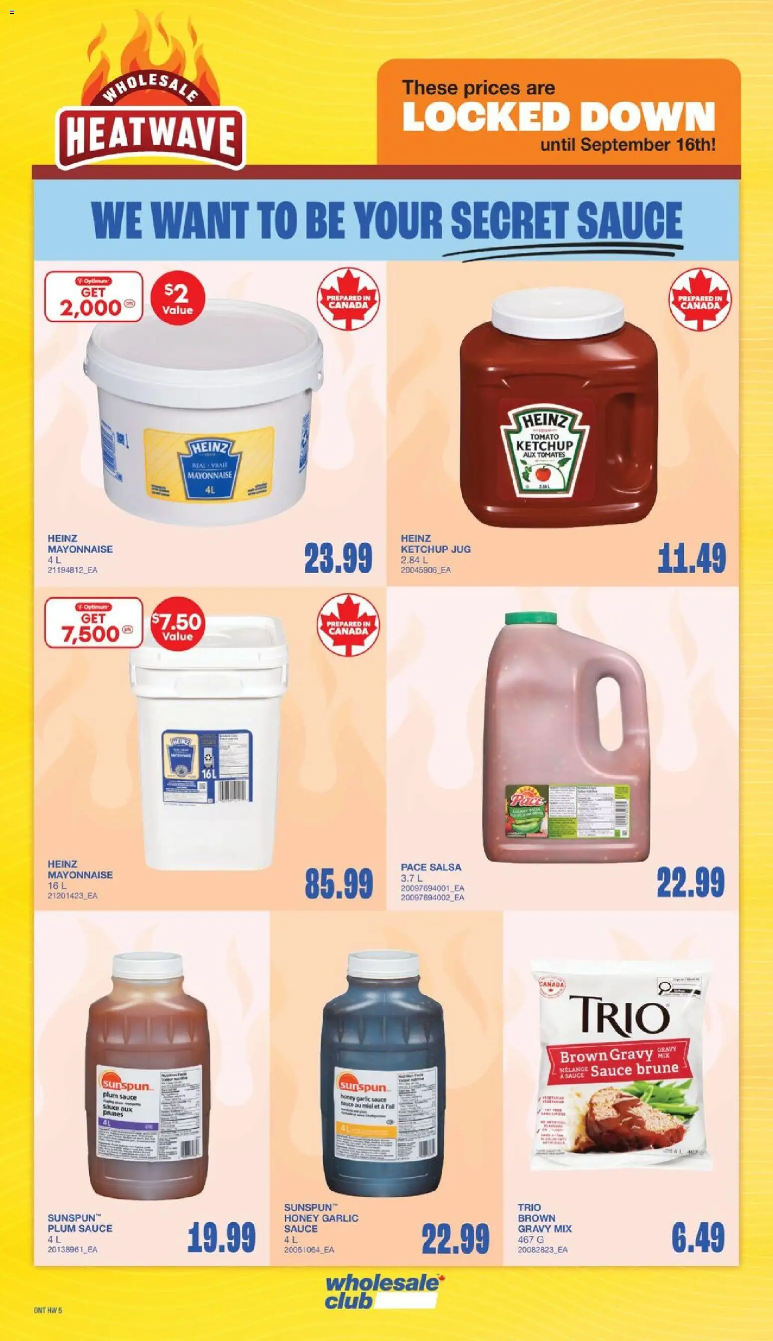 Wholesale Club flyer valid from Jul 30, 2026 | Page: 9 | Products: Ketchup