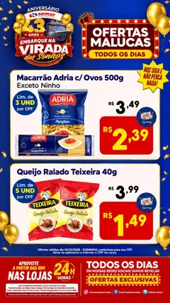Semar Supermercado ofertas Malucas - Pré-Visualização do folheto da loja Semar Supermercado, válido de 04/10/2026