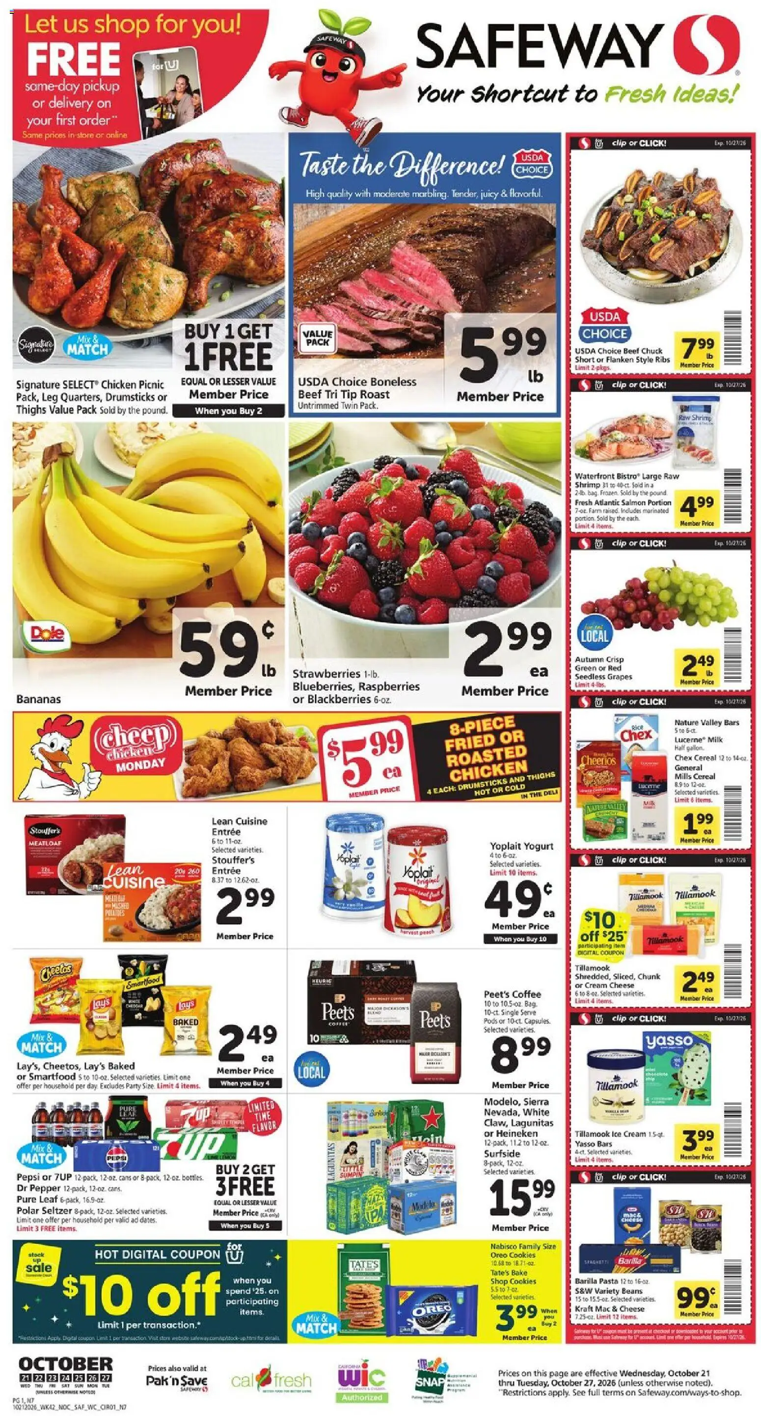 Safeway Weekly Ad - valid from 10/21/2026 | Page: 1