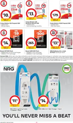 Preview of IGA catalogue - valid from 16/09/2026 | Page: 43 | Products: Charger, Phone, Cable, Mobile