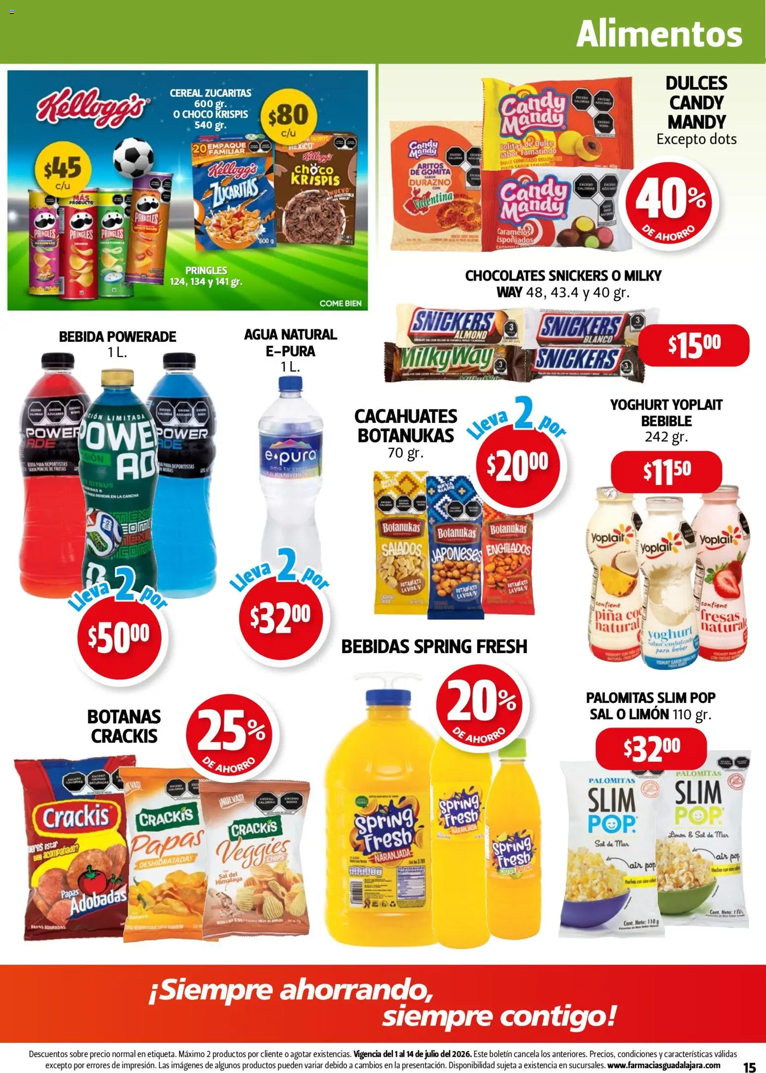 Nuevas ofertas de Farmacia Guadalajara válidas en toda la República Mexicana desde el 01/07/2026. ¡Encuentra las mejores ofertas en Farmacia Guadalajara catálogo! | Página: 15