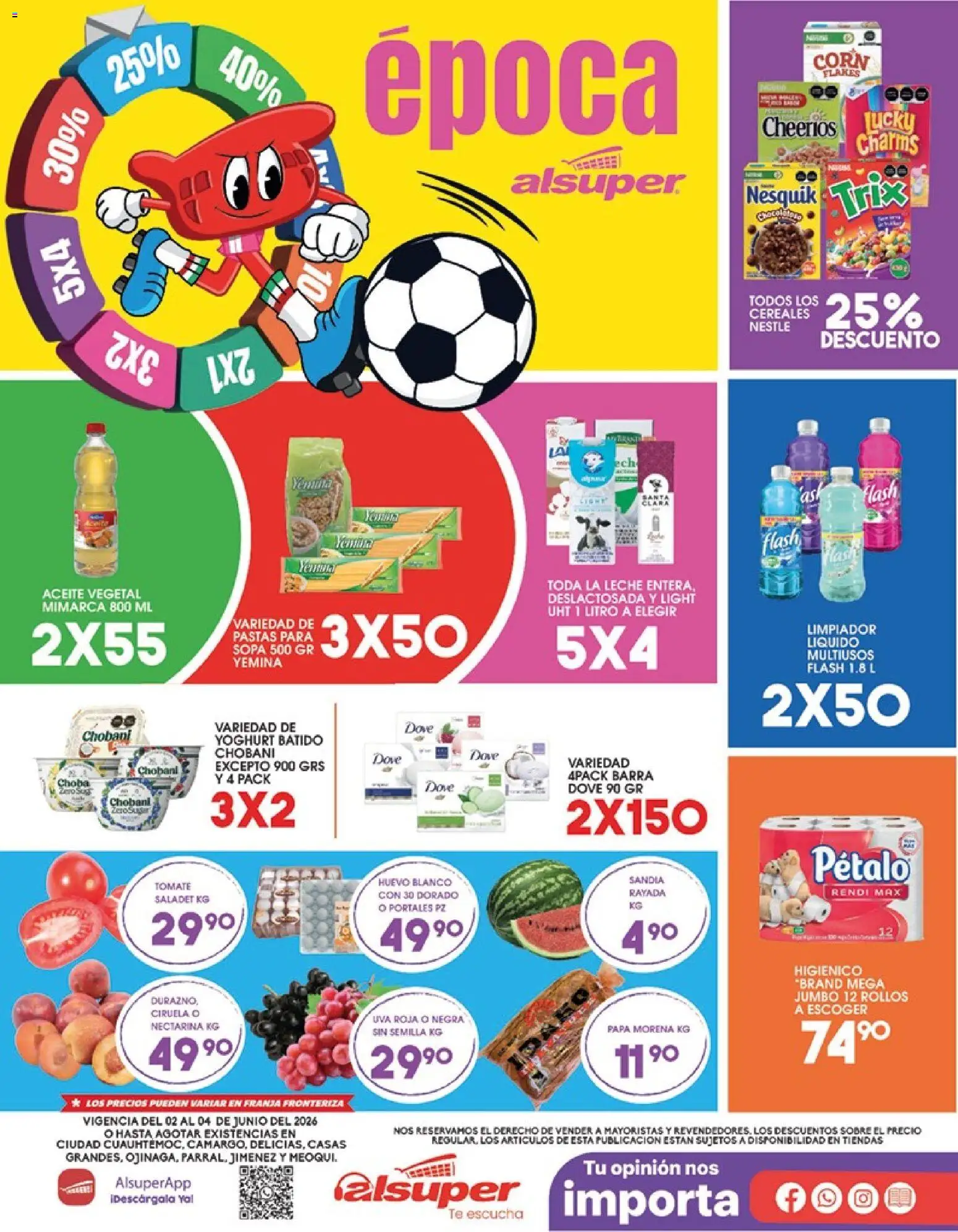 Nuevas ofertas de Alsuper válidas en toda la República Mexicana desde el 02.06.2026. ¡Encuentra las mejores ofertas en Alsuper folleto! | Página: 1