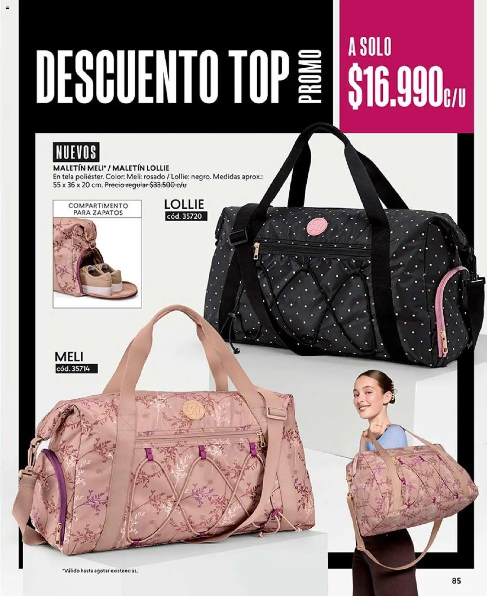 Catálogo CyZone Campaña 14 │ válido desde el 16.08.2026 | Página: 85 | Productos: Maletin, Zapatos, Top