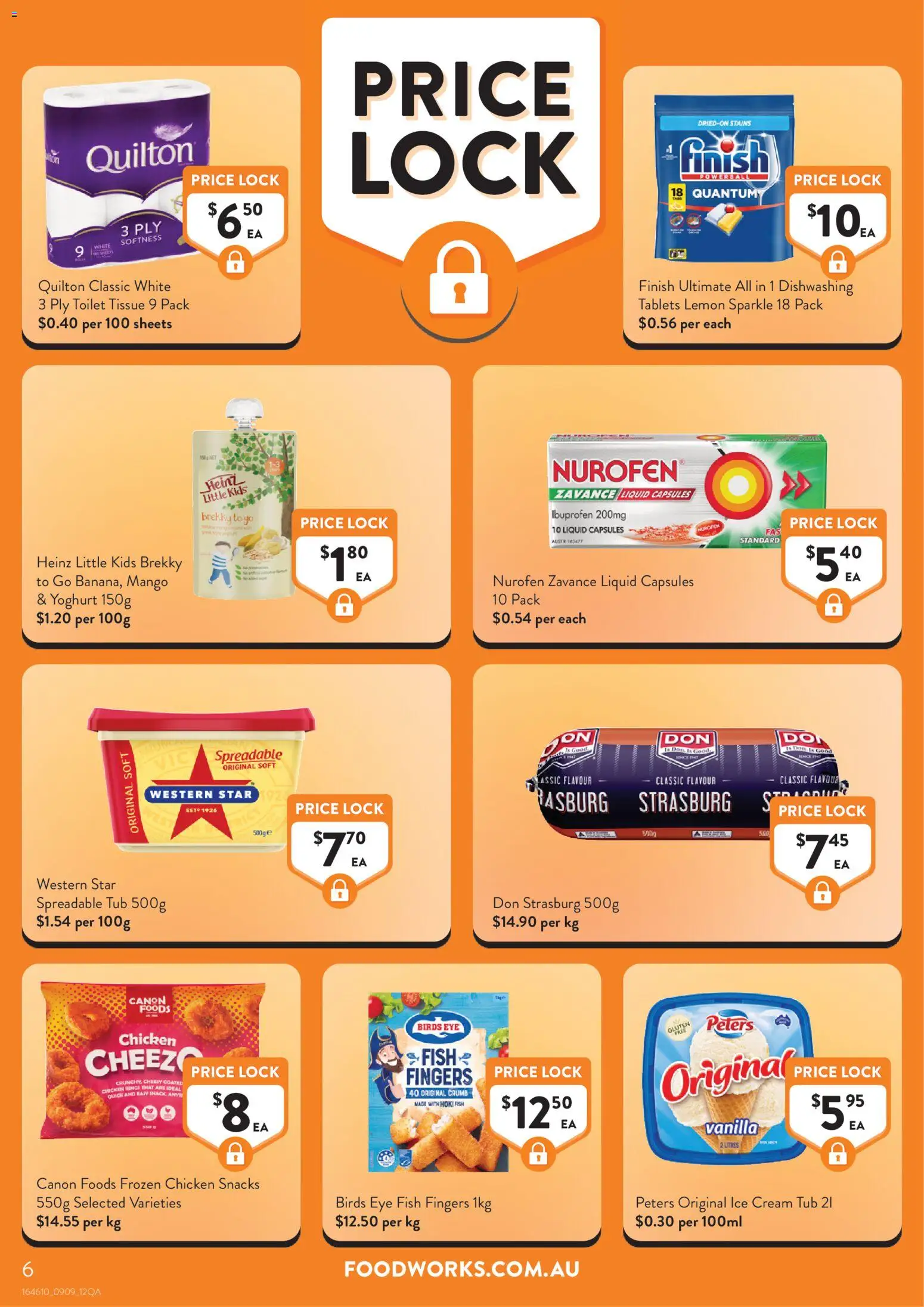Foodworks catalogue - valid from 09/09/2026 | Page: 6 | Products: Yoghurt, Ice cream, Ice, Fish fingers