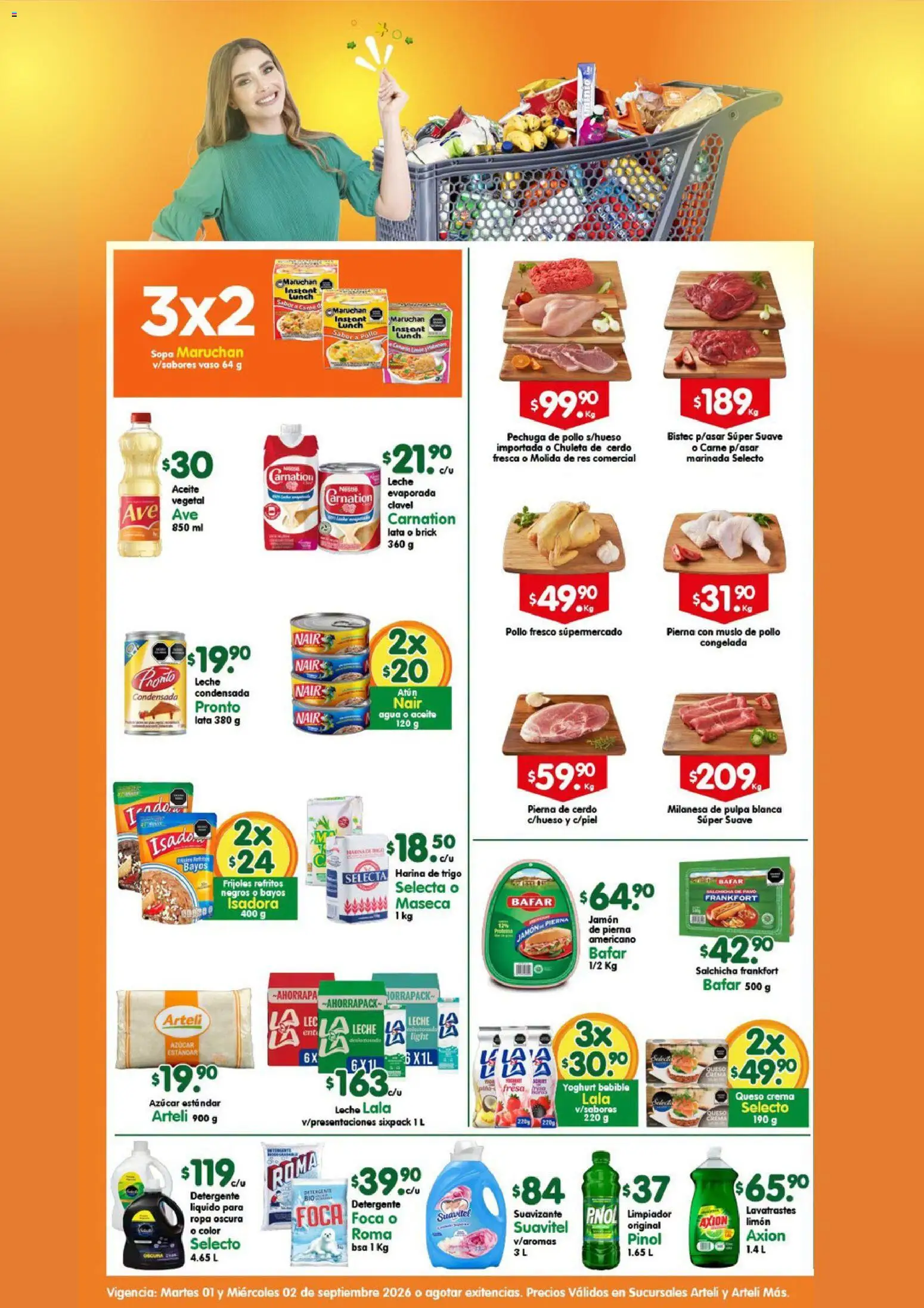 Nuevas ofertas de Arteli válidas en toda la República Mexicana desde el 01/09/2026. ¡Encuentra las mejores ofertas en Arteli folleto! | Página: 2 | Productos: Fresa, Frijoles, Suavizante, Detergente líquido