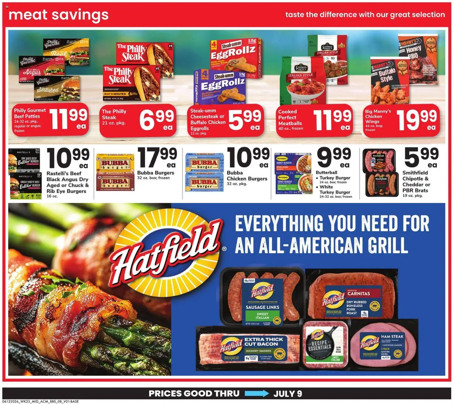 Acme Big Book of Savings - valid from 12.06.2026 | Page: 8 | Products: Cheese, Ham, Pork, Sausage