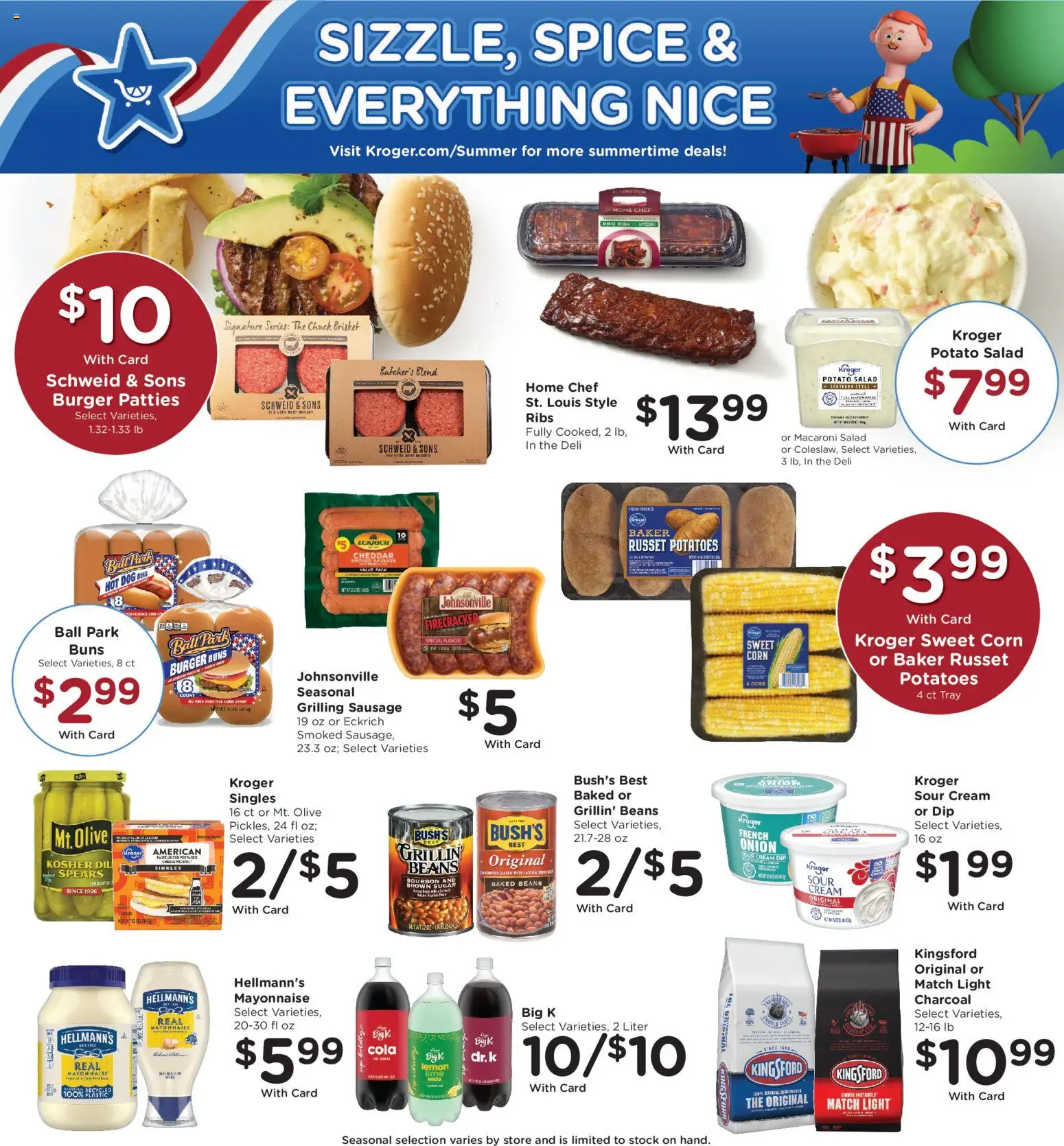 Kroger Weekly Ad - valid from 27.05.2026 | Page: 4 | Products: Sour cream, Salad, Lemon, Lime